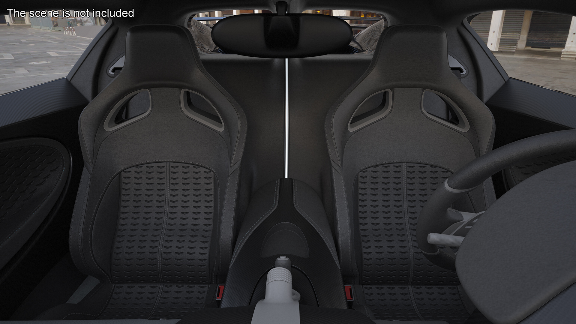 3D Sport Coupe Black Simplified model