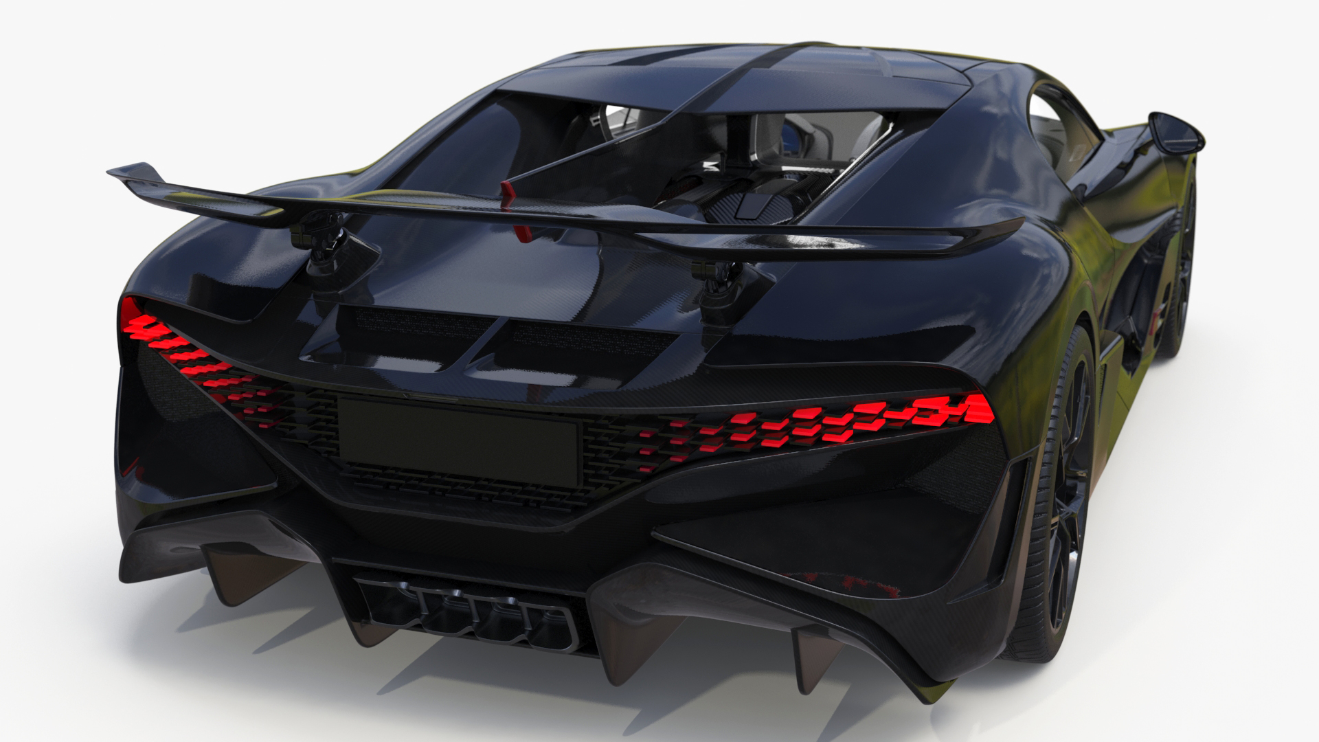 3D Sport Coupe Black Simplified model