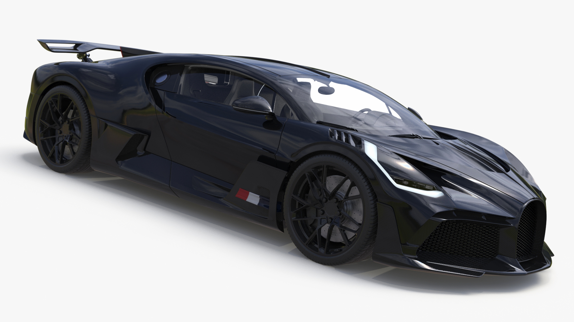 3D Sport Coupe Black Simplified model