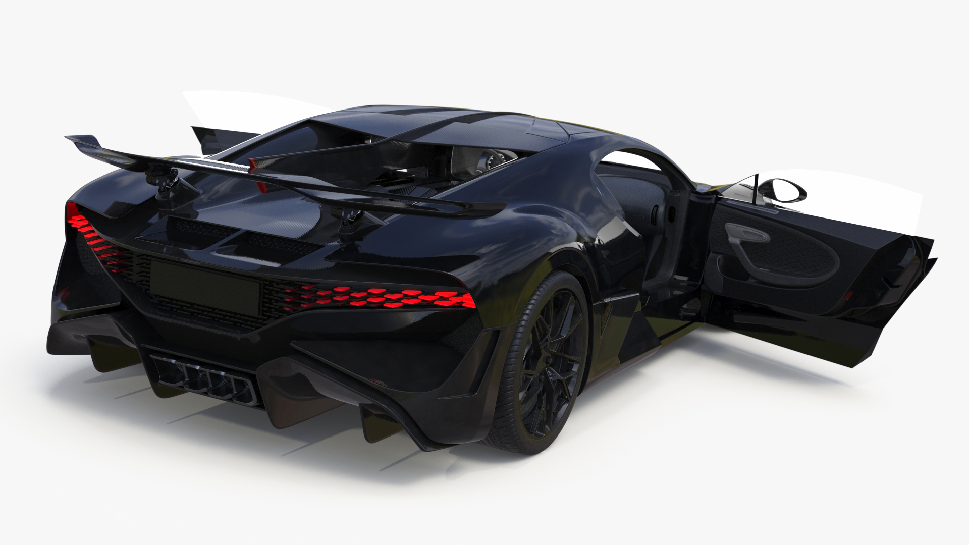 3D Sport Coupe Black Simplified model