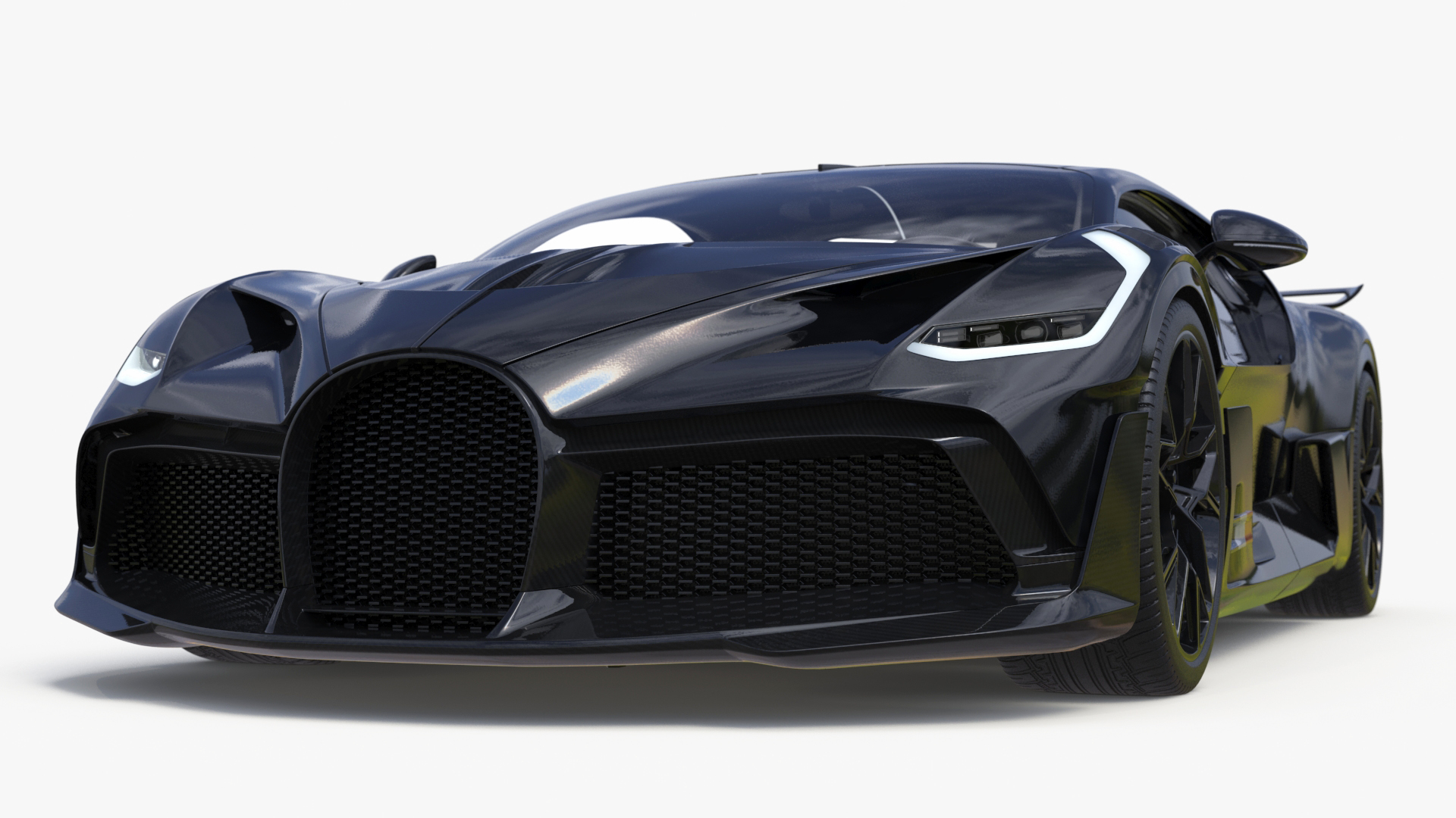 3D Sport Coupe Black Simplified model