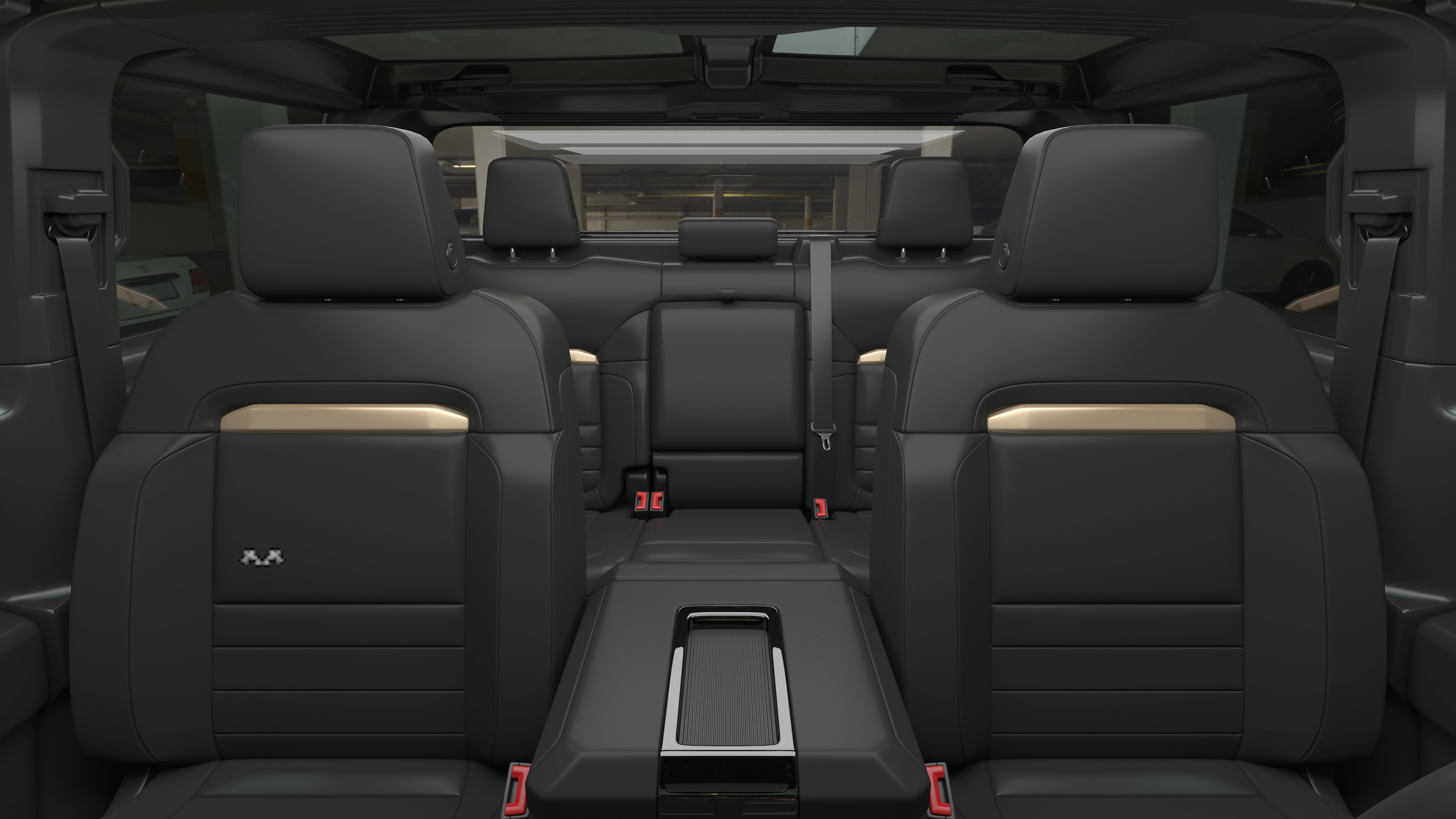 Luxury Electric SUT Truck Orange 3D