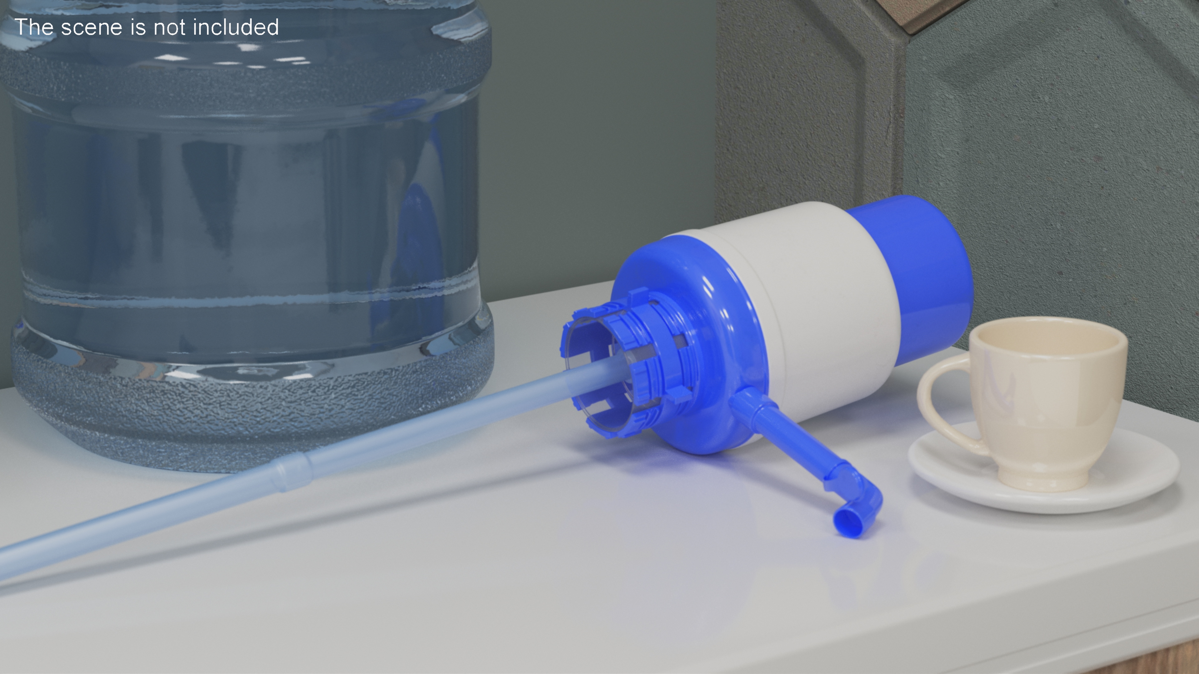 3D Water Pump Beverage Tap Dispenser model