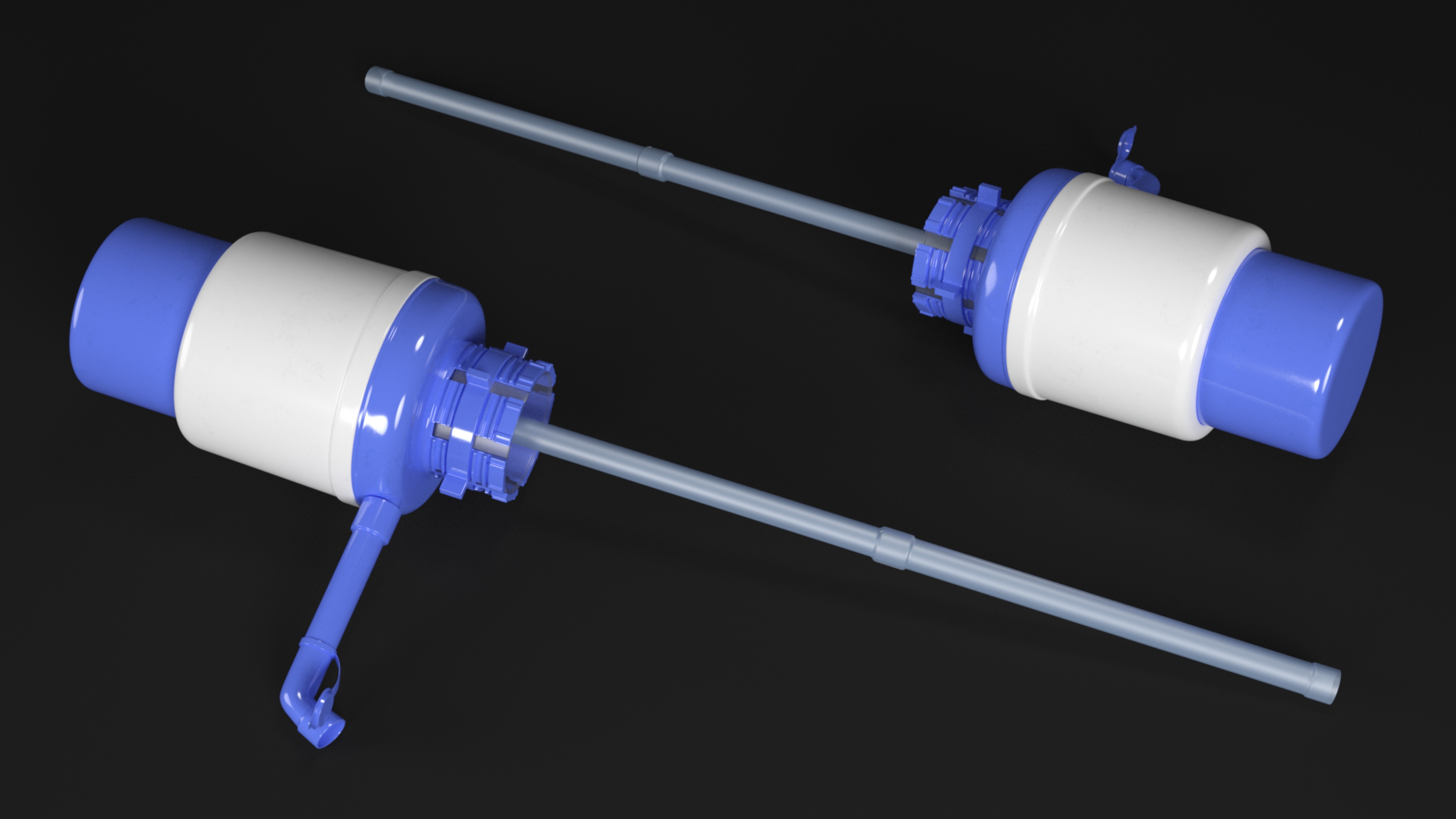 3D Water Pump Beverage Tap Dispenser model
