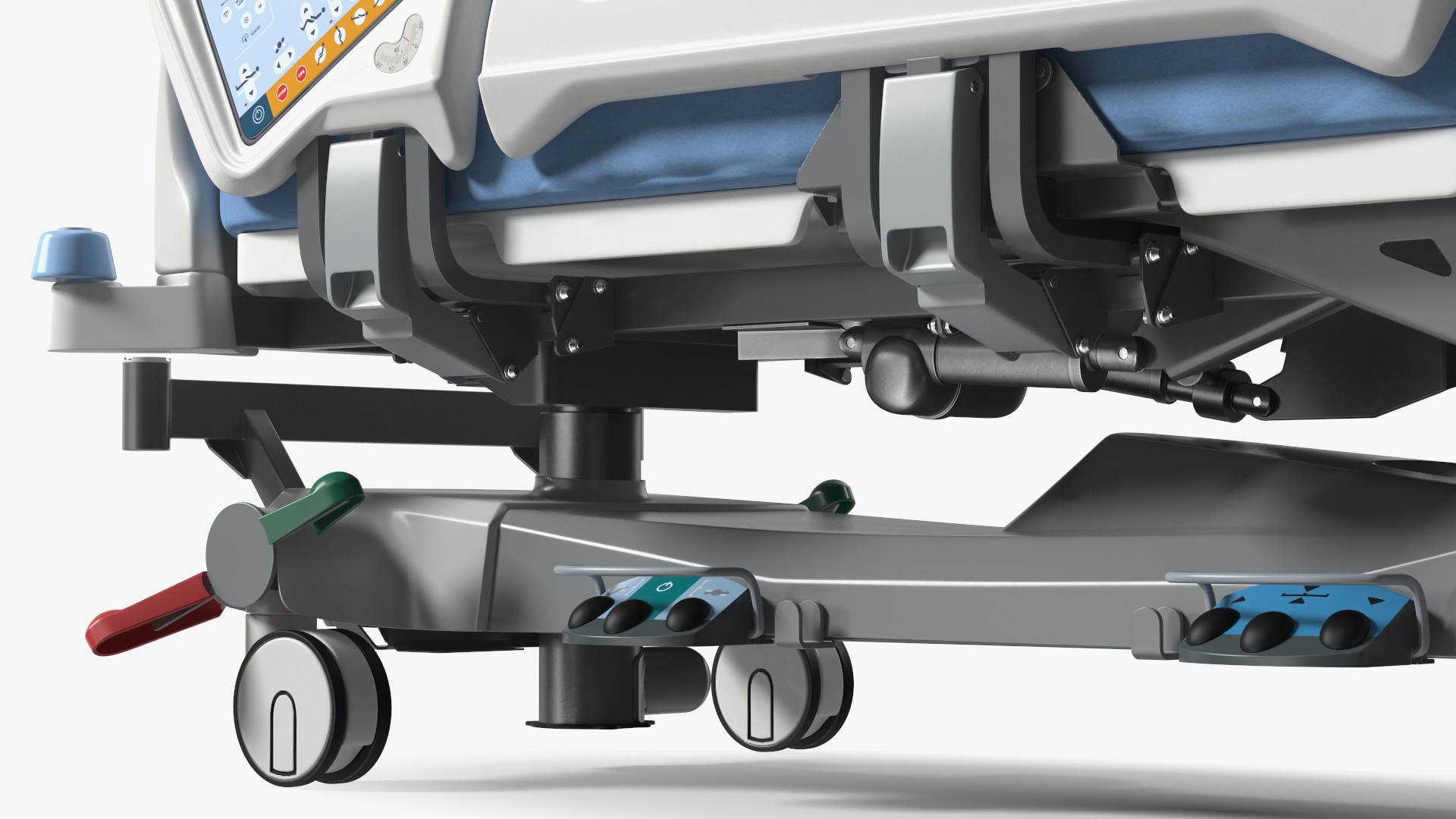 3D model Intensive Care Bed Rigged