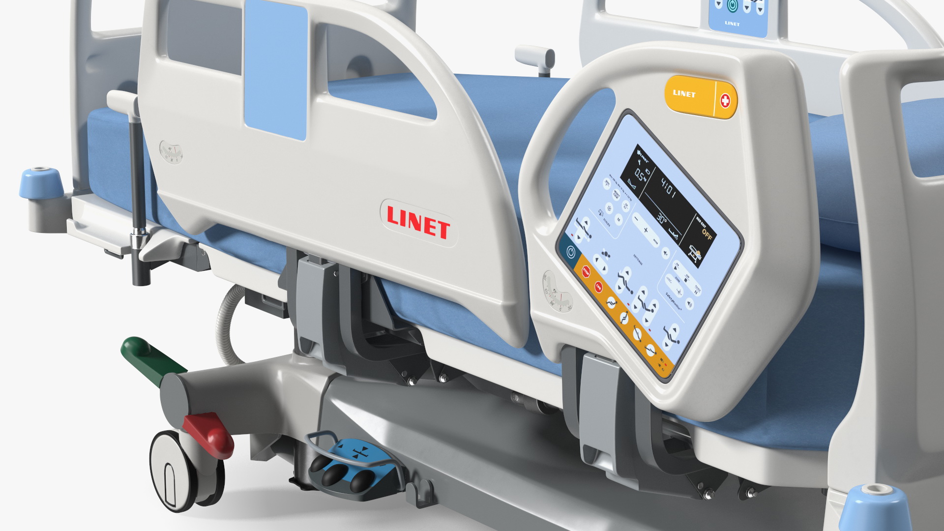 3D model Intensive Care Bed Rigged