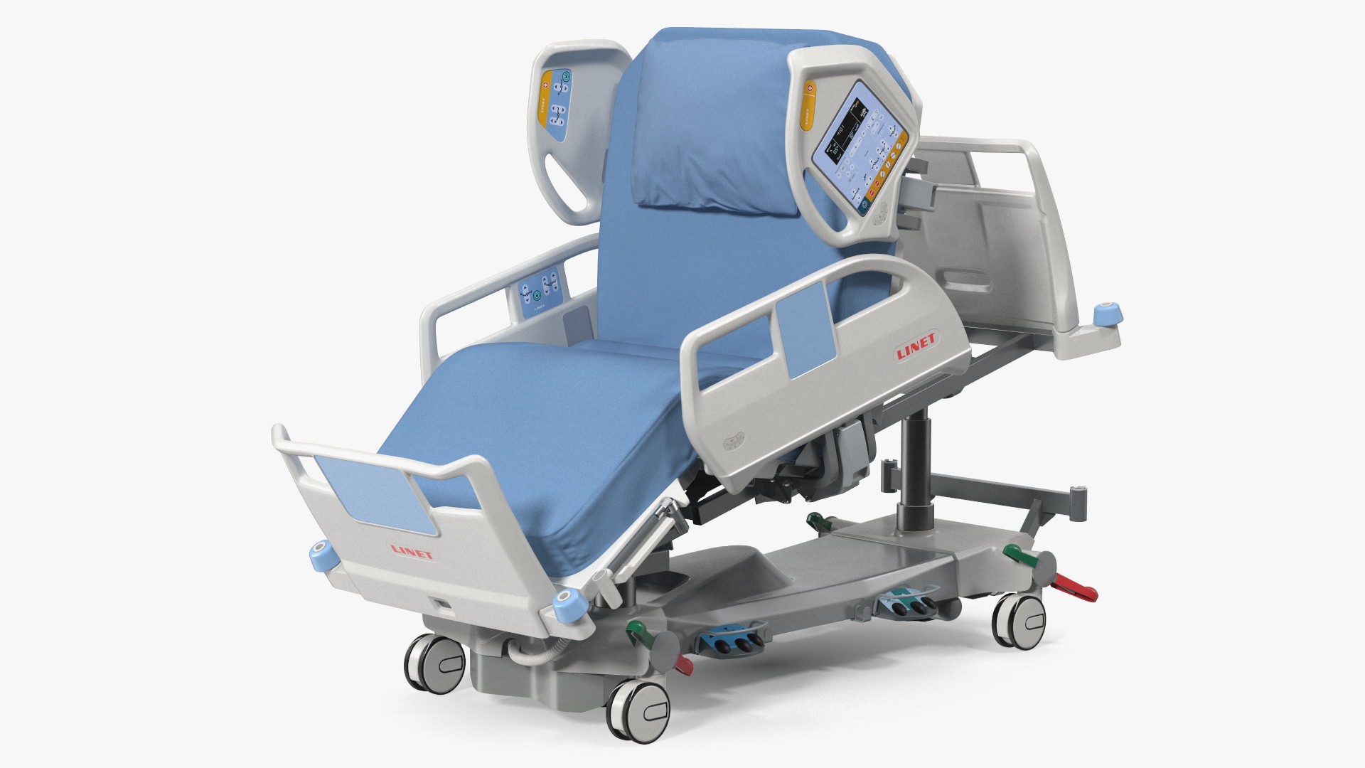 3D model Intensive Care Bed Rigged