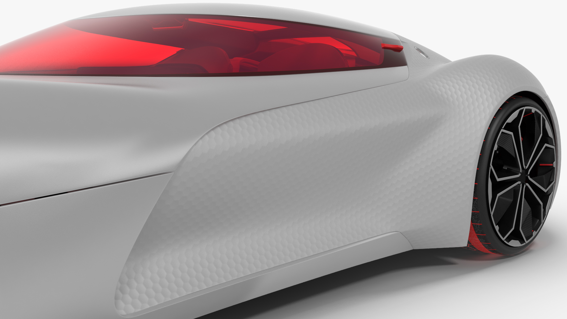 3D Electric Concept Car Rigged for Cinema 4D