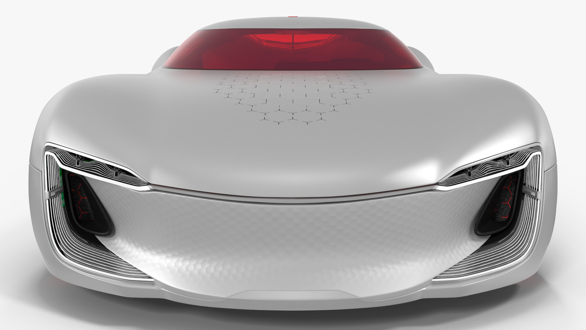 3D Electric Concept Car Rigged for Cinema 4D