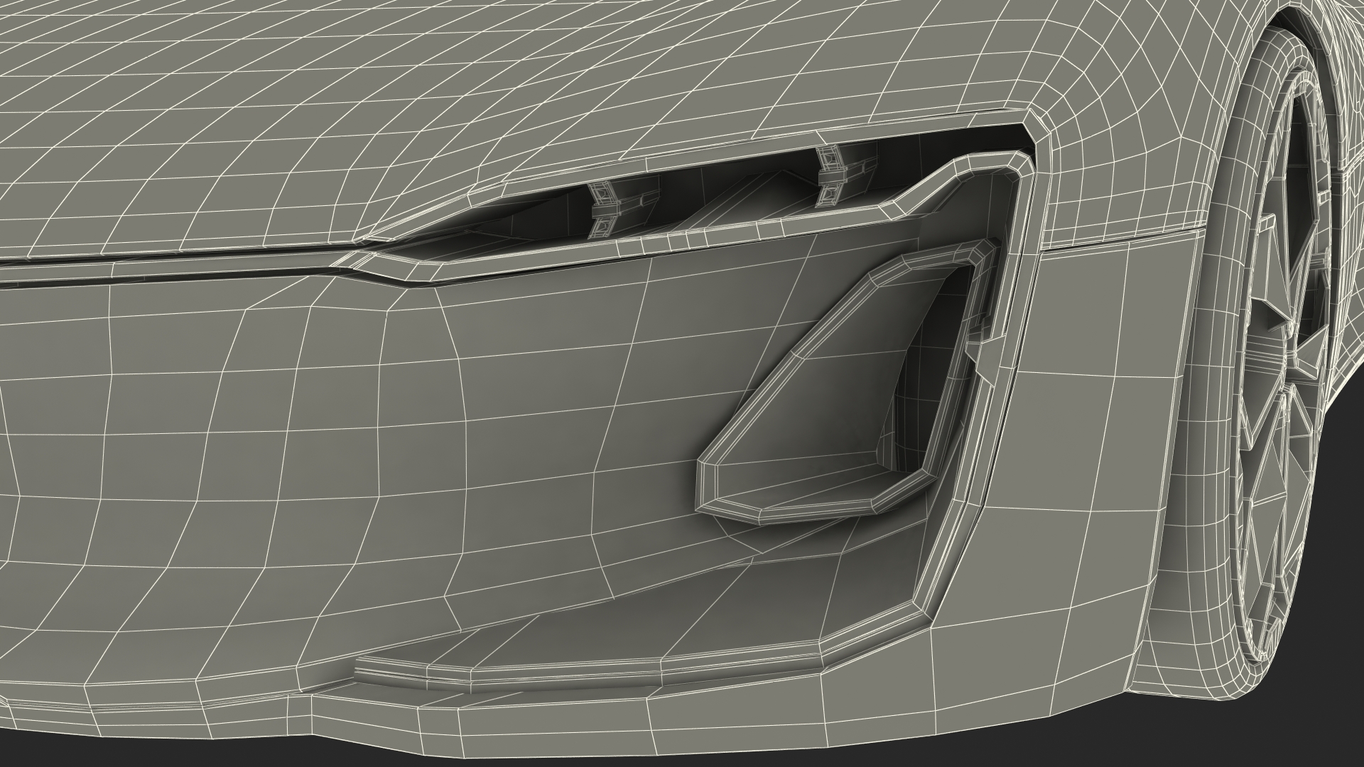 3D Electric Concept Car Rigged for Cinema 4D