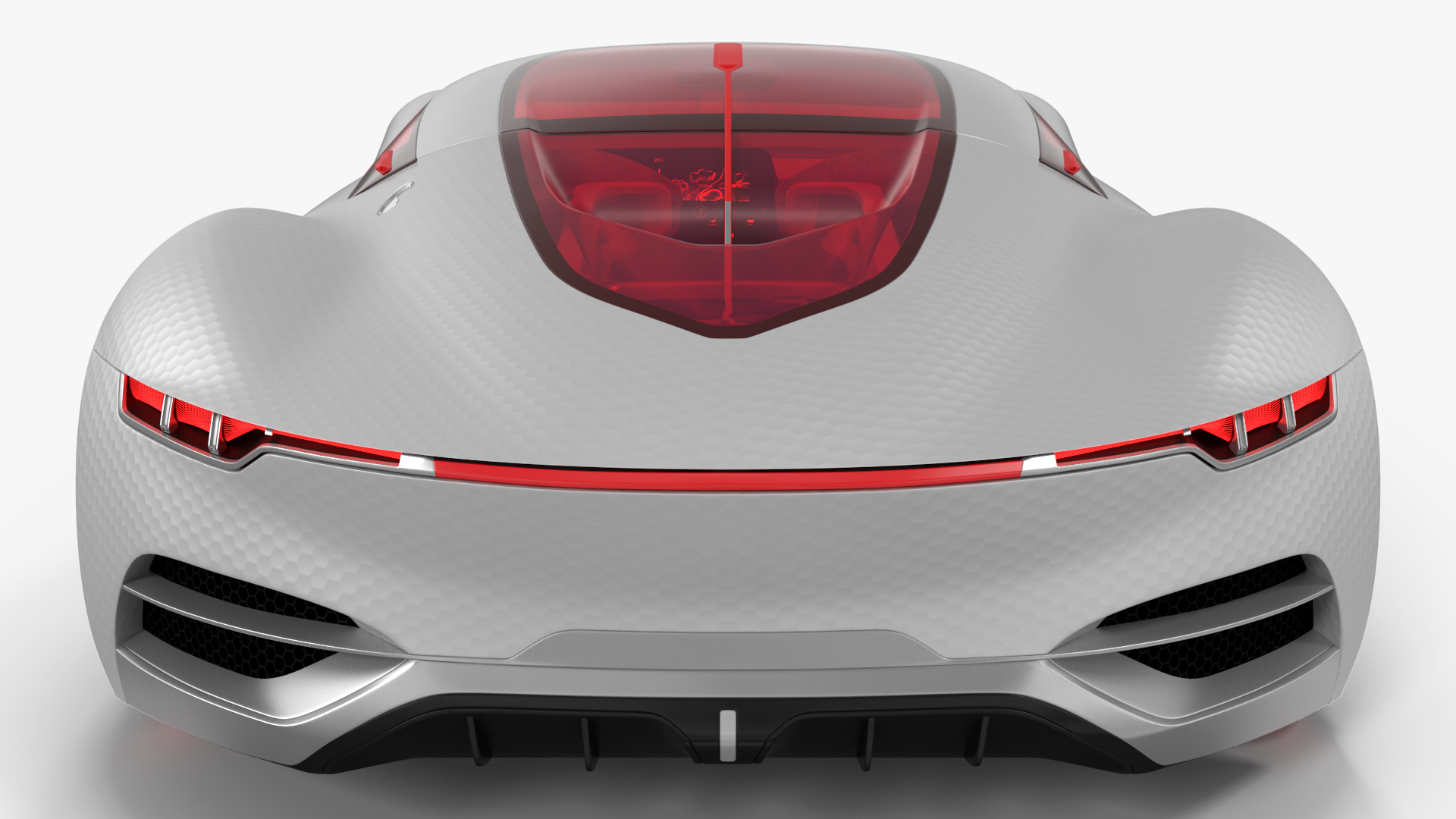 3D Electric Concept Car Rigged for Cinema 4D