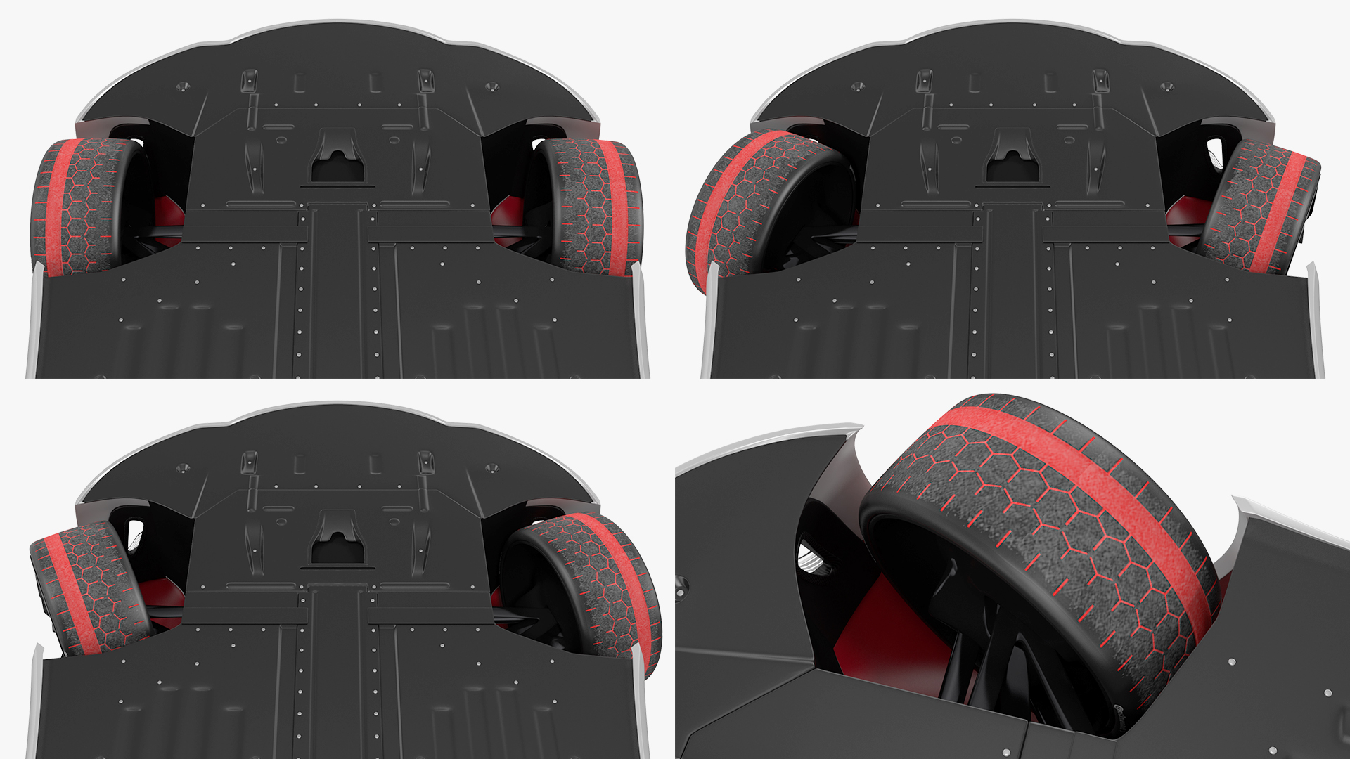 3D Electric Concept Car Rigged for Cinema 4D