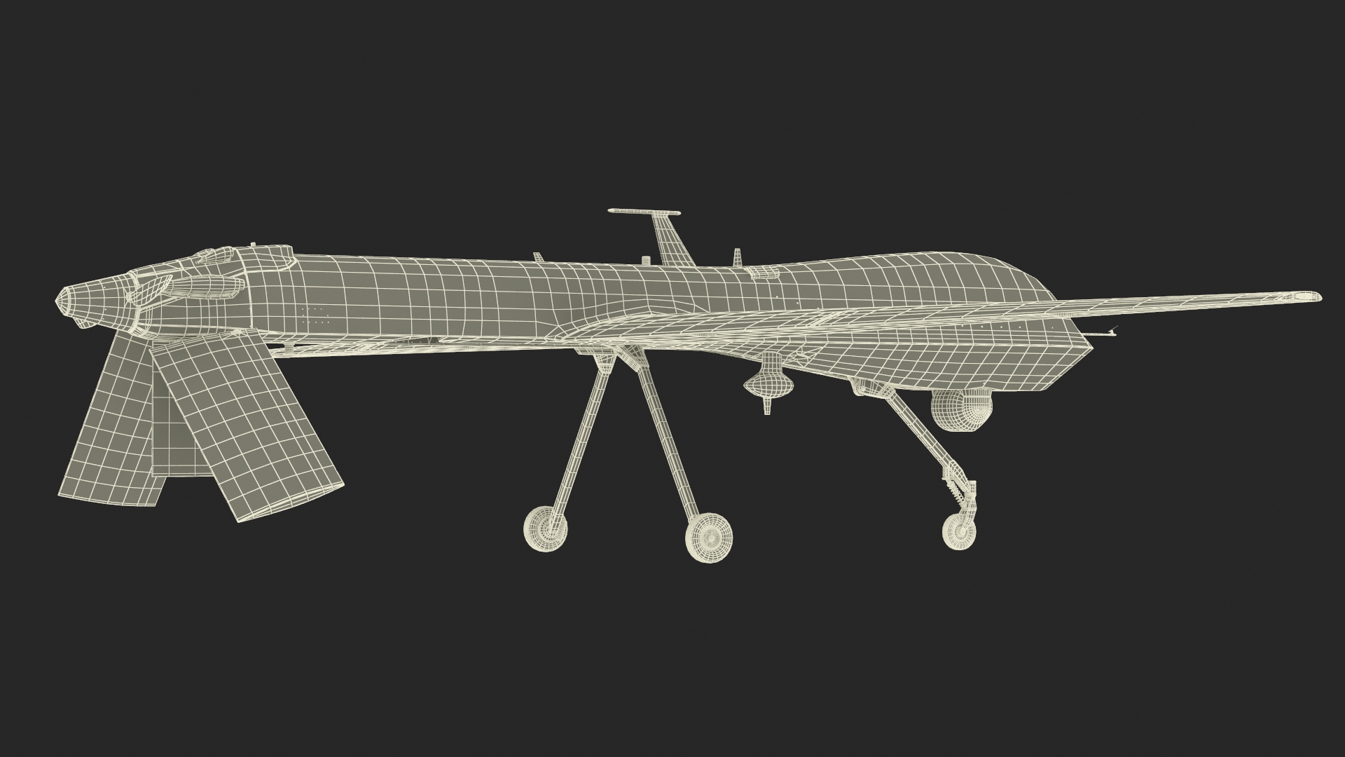 3D model Unmanned Aerial Vehicle Reaper Drone MQ-1 Predator