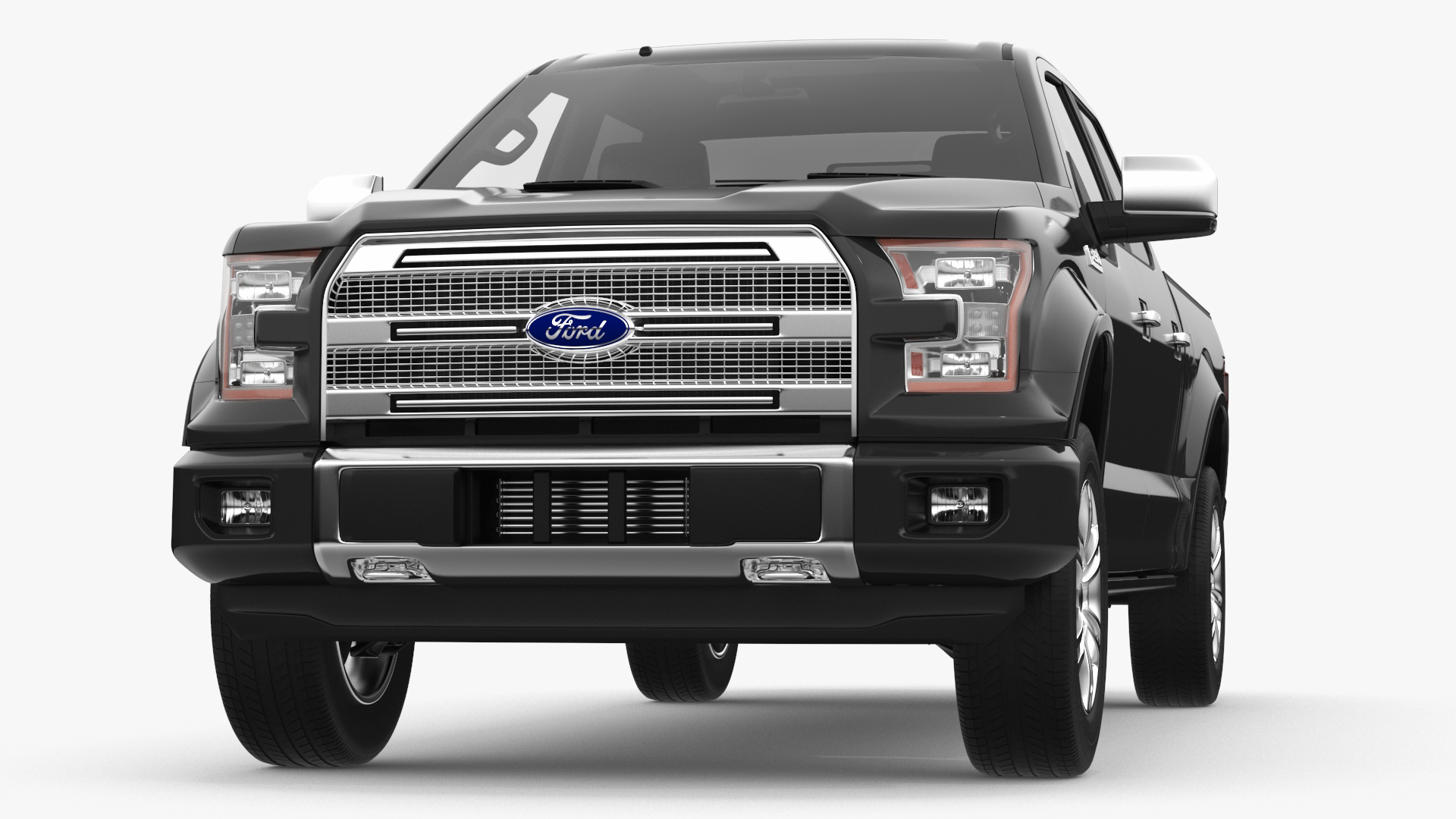 3D Ford F150 Pickup Truck Simple Interior model