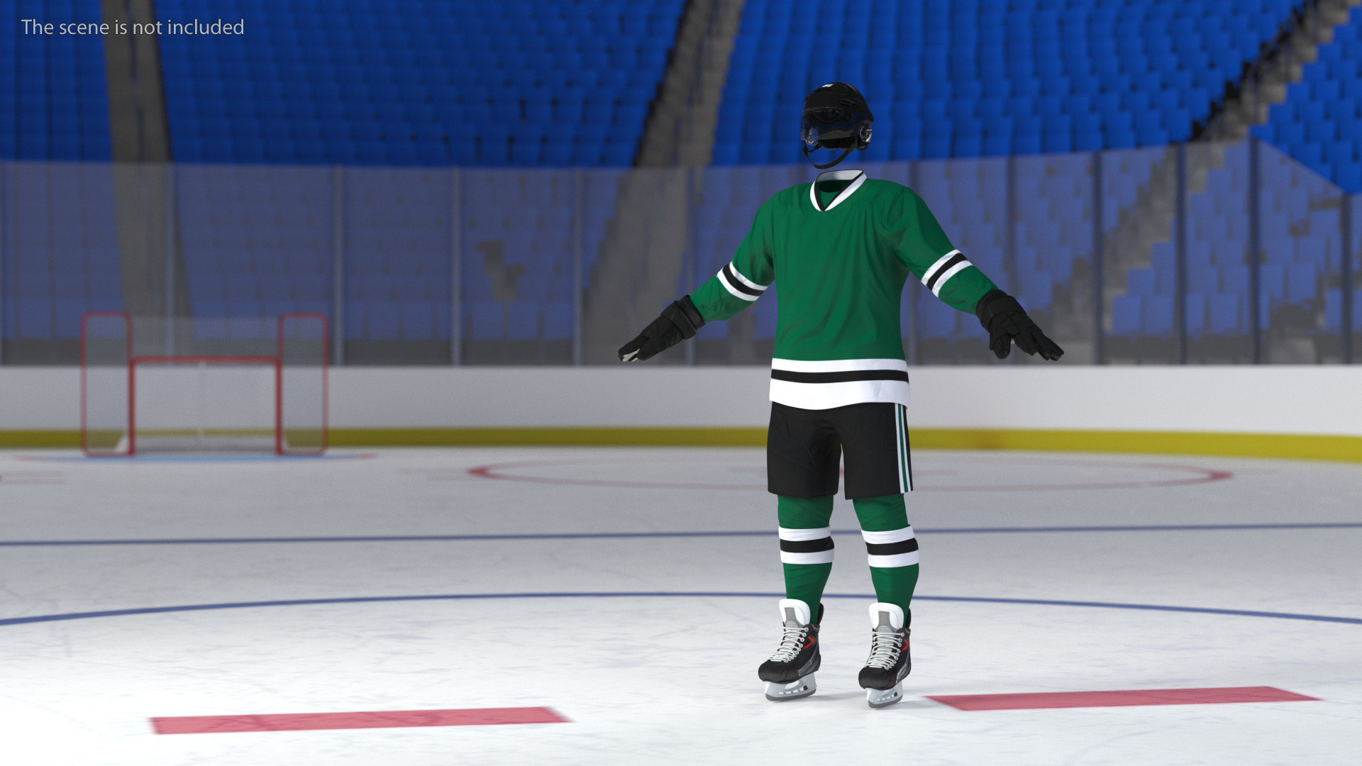 Ice Hockey Player Gear 3D