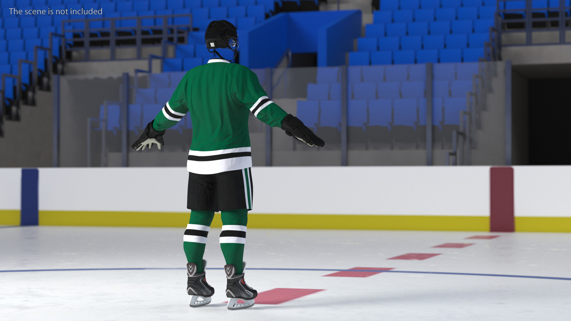 Ice Hockey Player Gear 3D