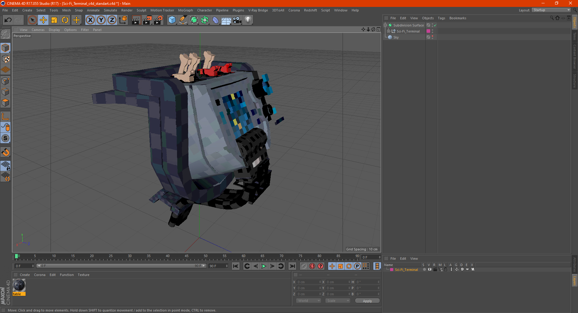 3D model Sci-Fi Terminal