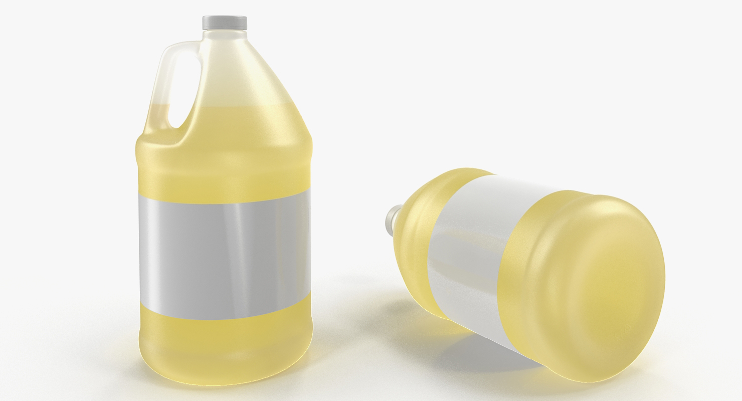 Orange Juice Plastic Container Jug 3D model