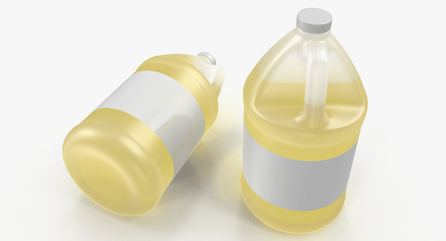 Orange Juice Plastic Container Jug 3D model