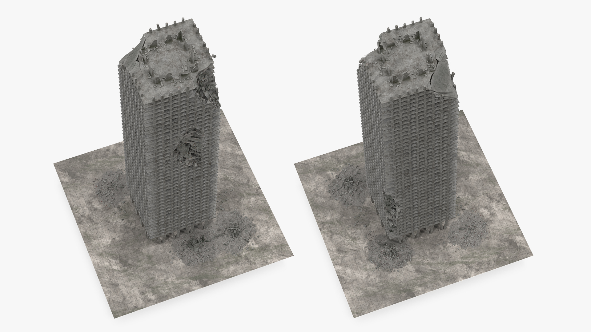 3D Damaged Building