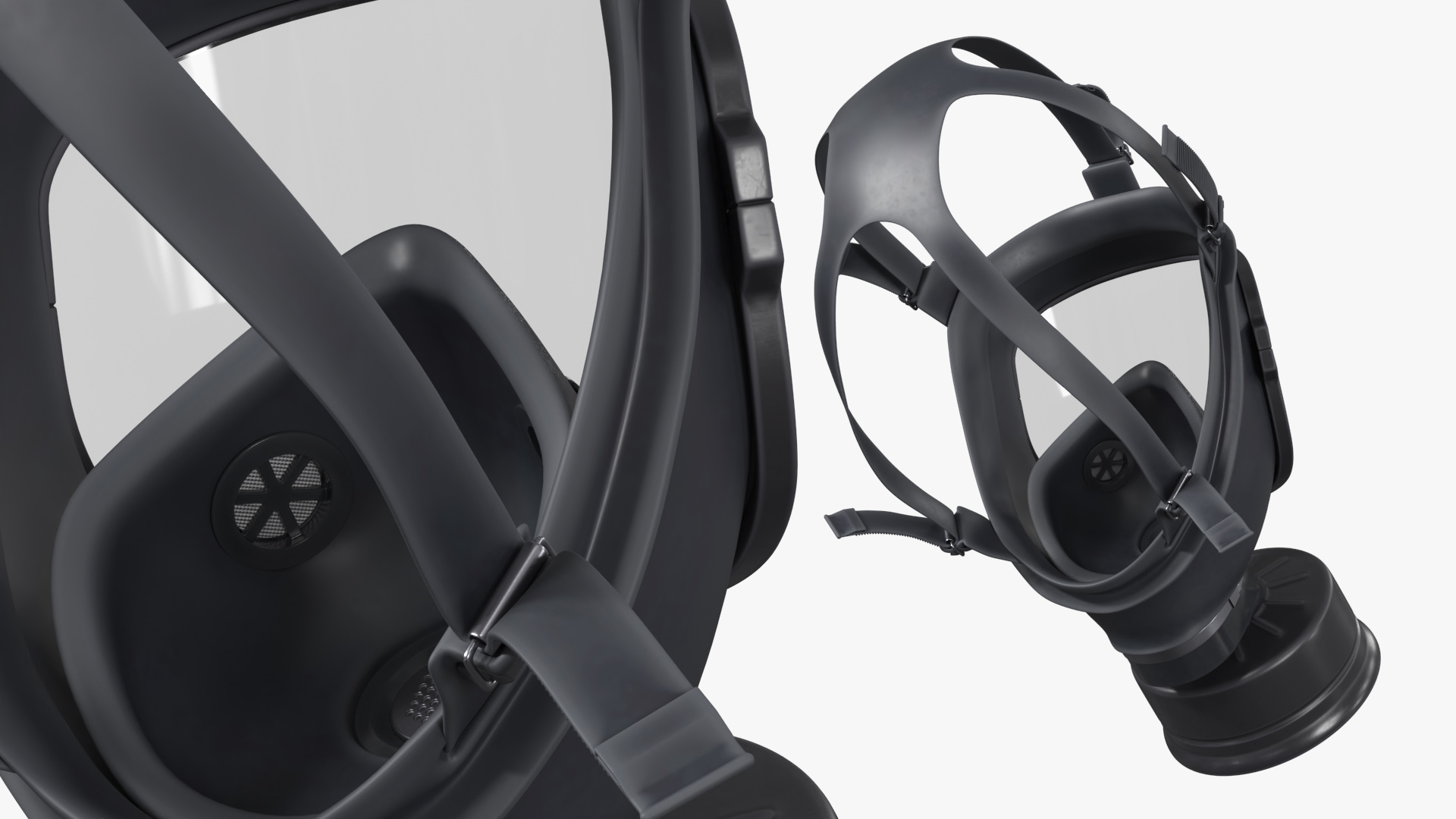 MF 14 Full Face Gas Mask Black - view 4