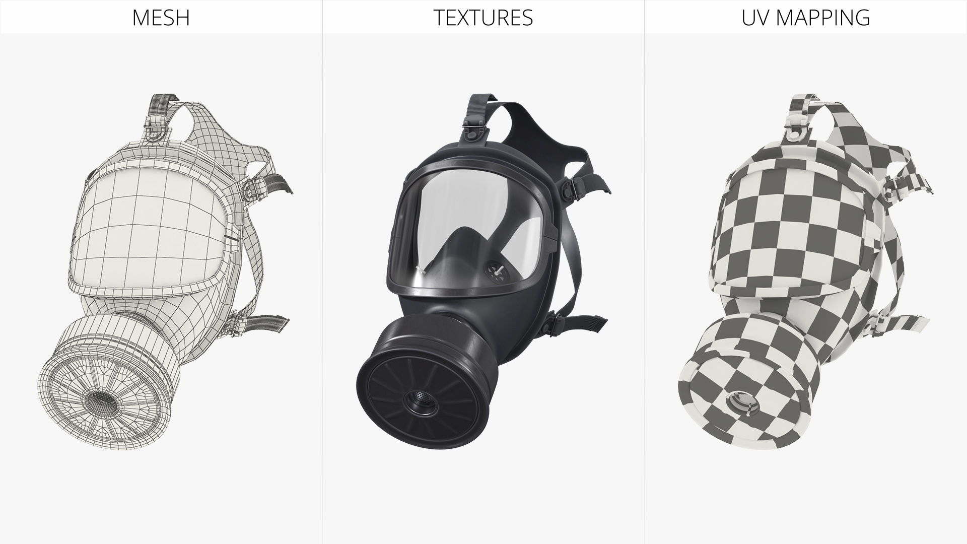 MF 14 Full Face Gas Mask Black - view 8