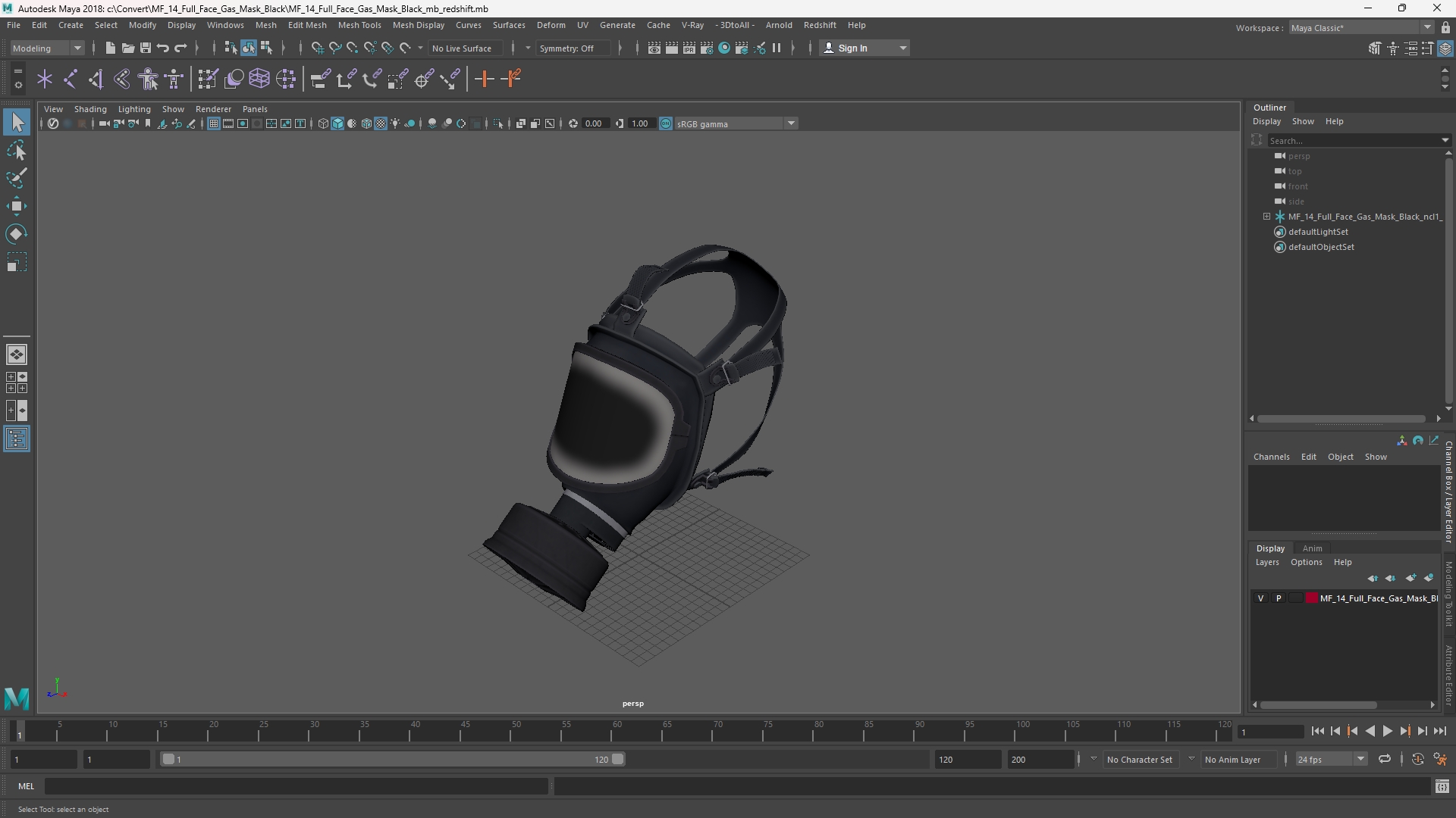 MF 14 Full Face Gas Mask Black - view 11
