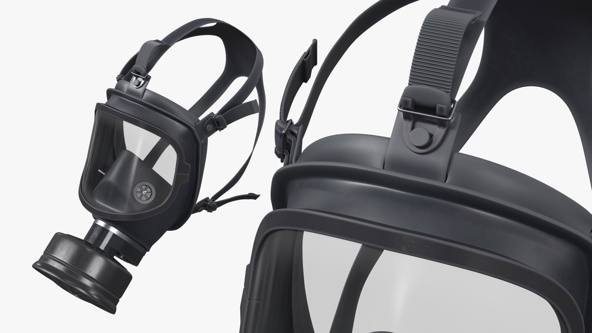 MF 14 Full Face Gas Mask Black - view 3