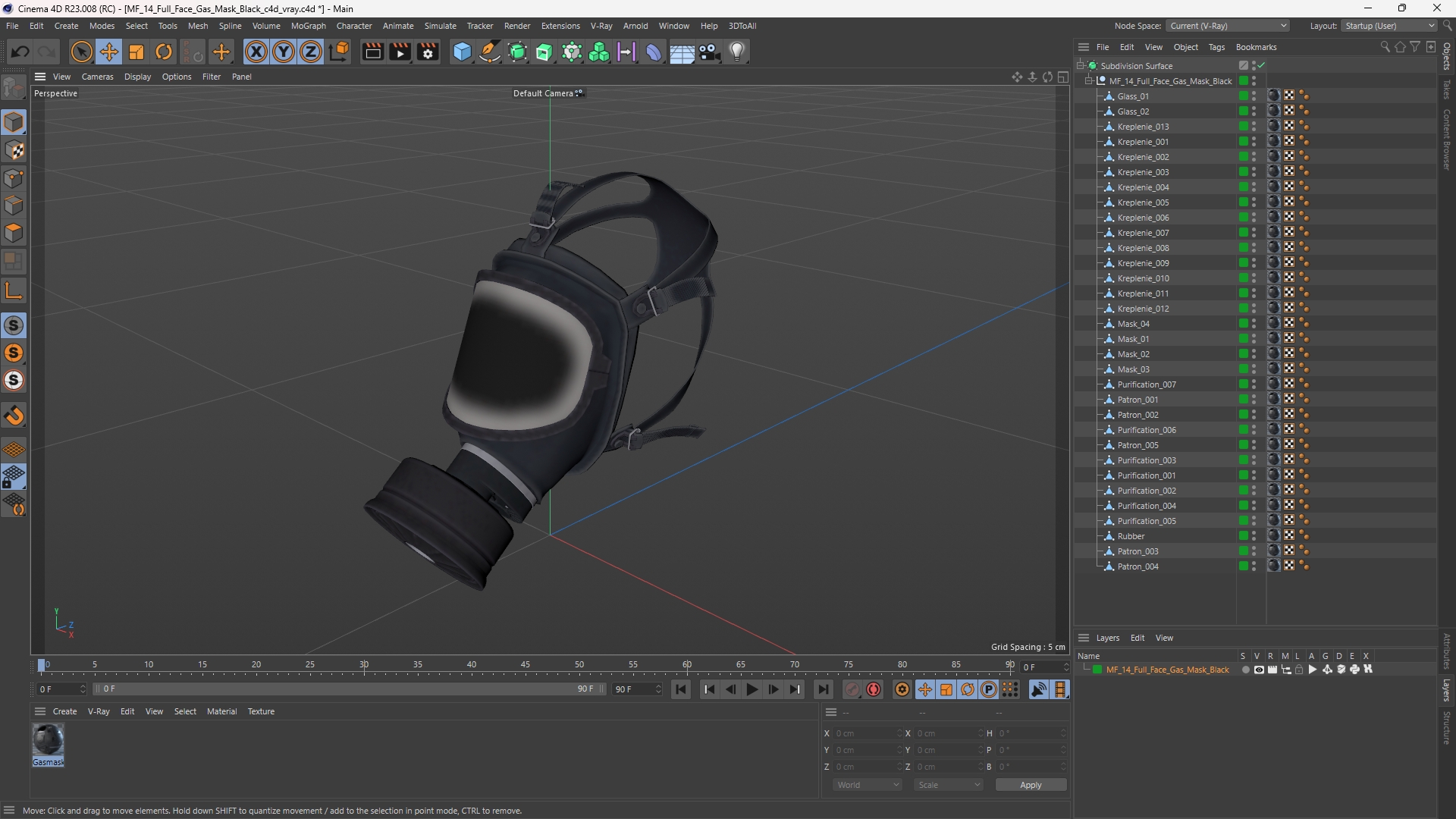 MF 14 Full Face Gas Mask Black - view 12