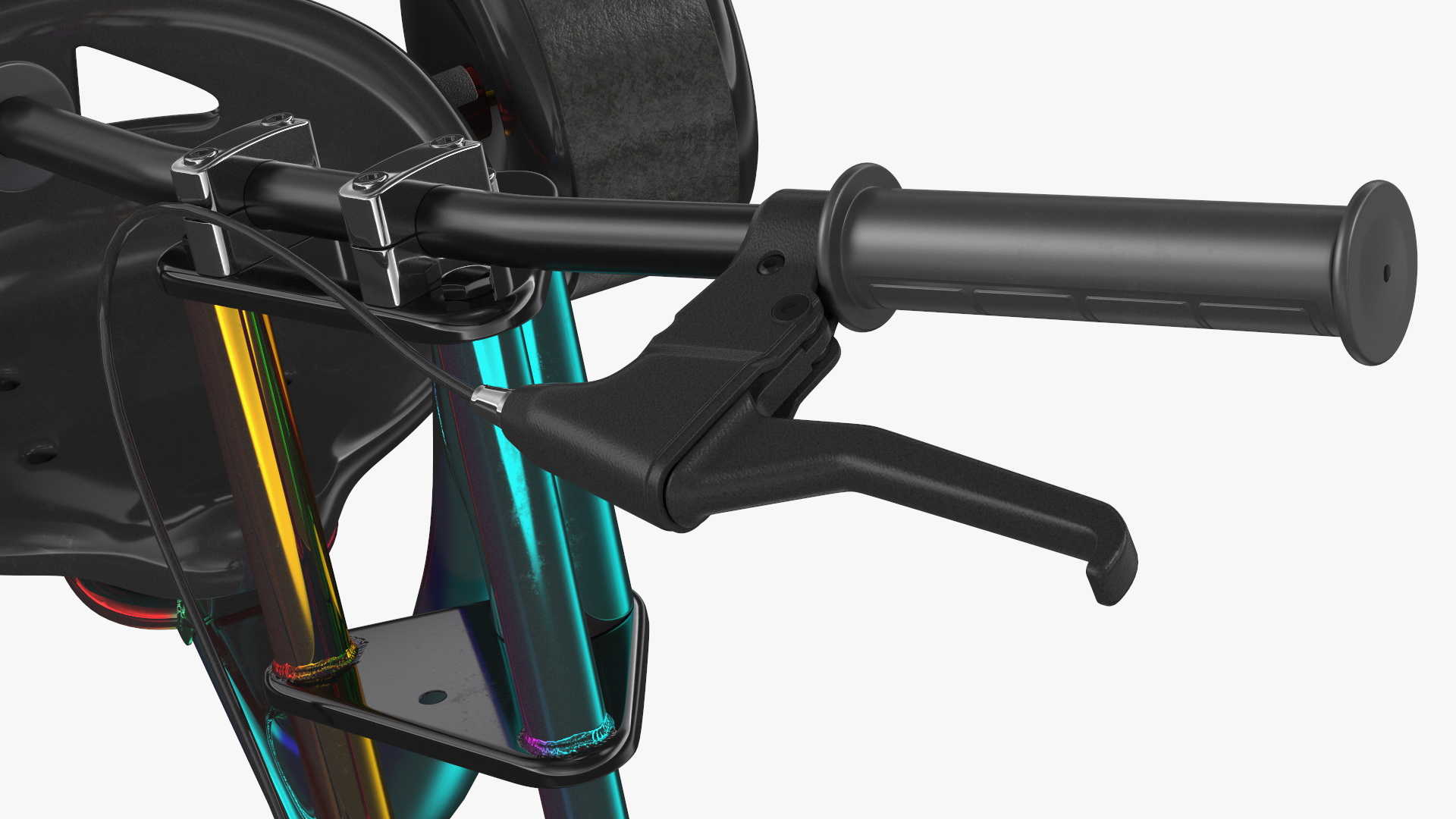 3D Razor DXT Drift Trike Colored Chrome Rigged model