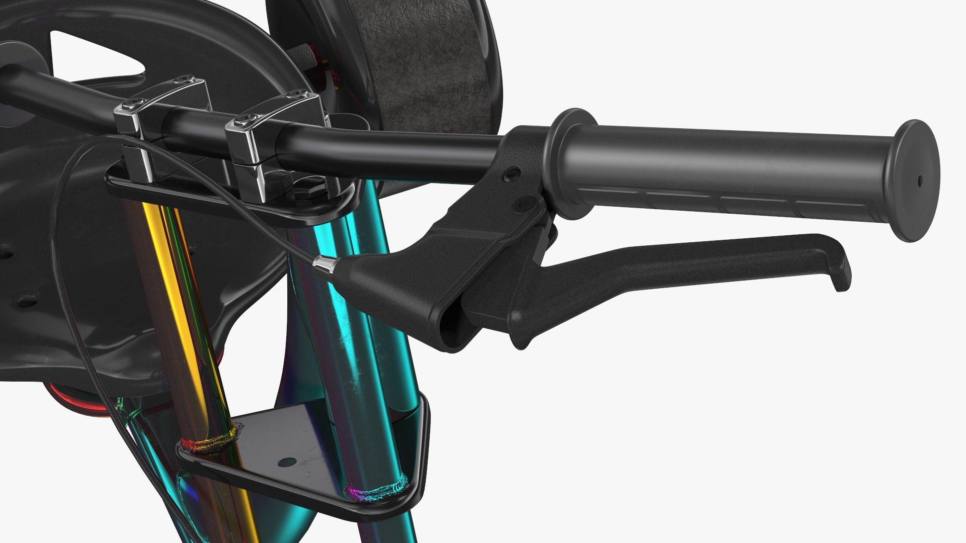 3D Razor DXT Drift Trike Colored Chrome Rigged model