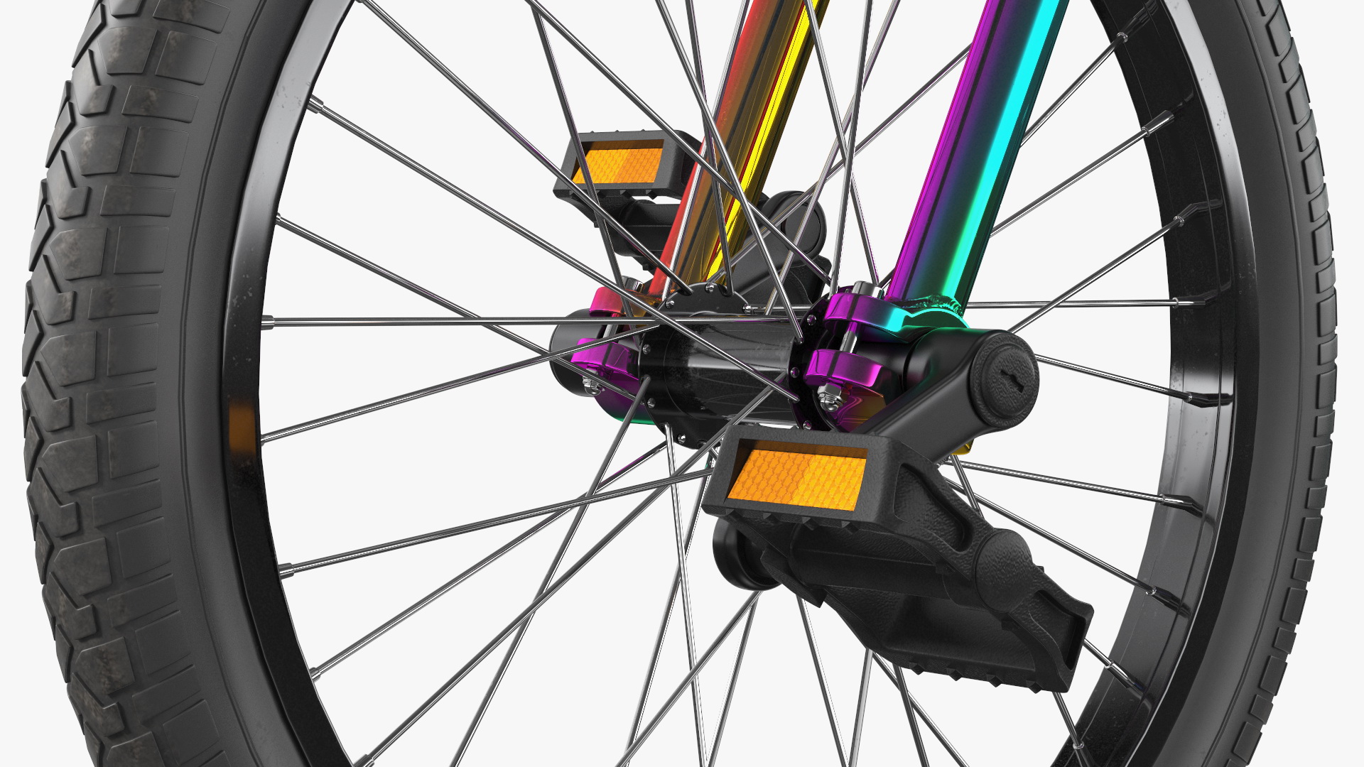 3D Razor DXT Drift Trike Colored Chrome Rigged model