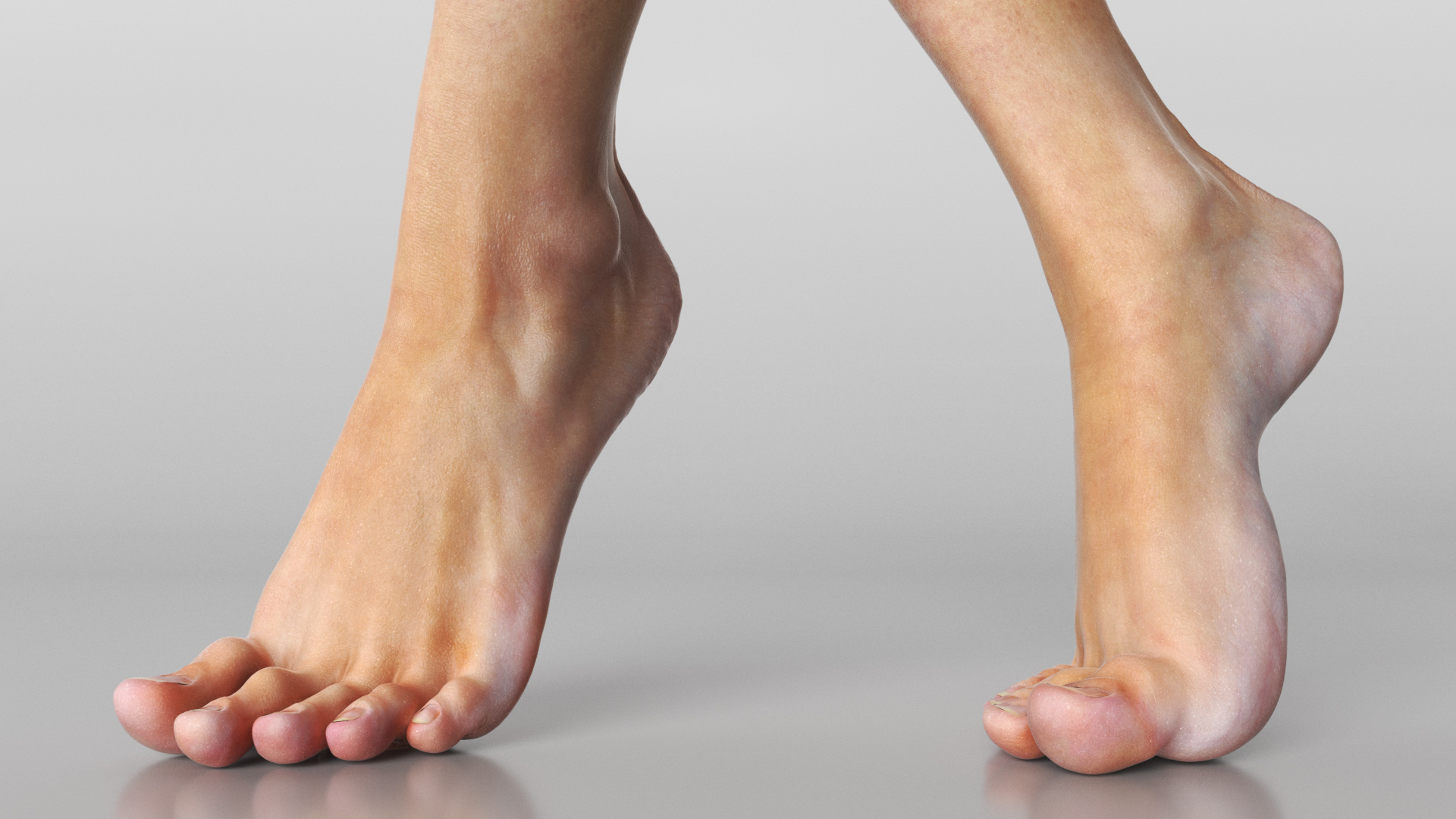 Female Legs Rigged for Cinema 4D 3D
