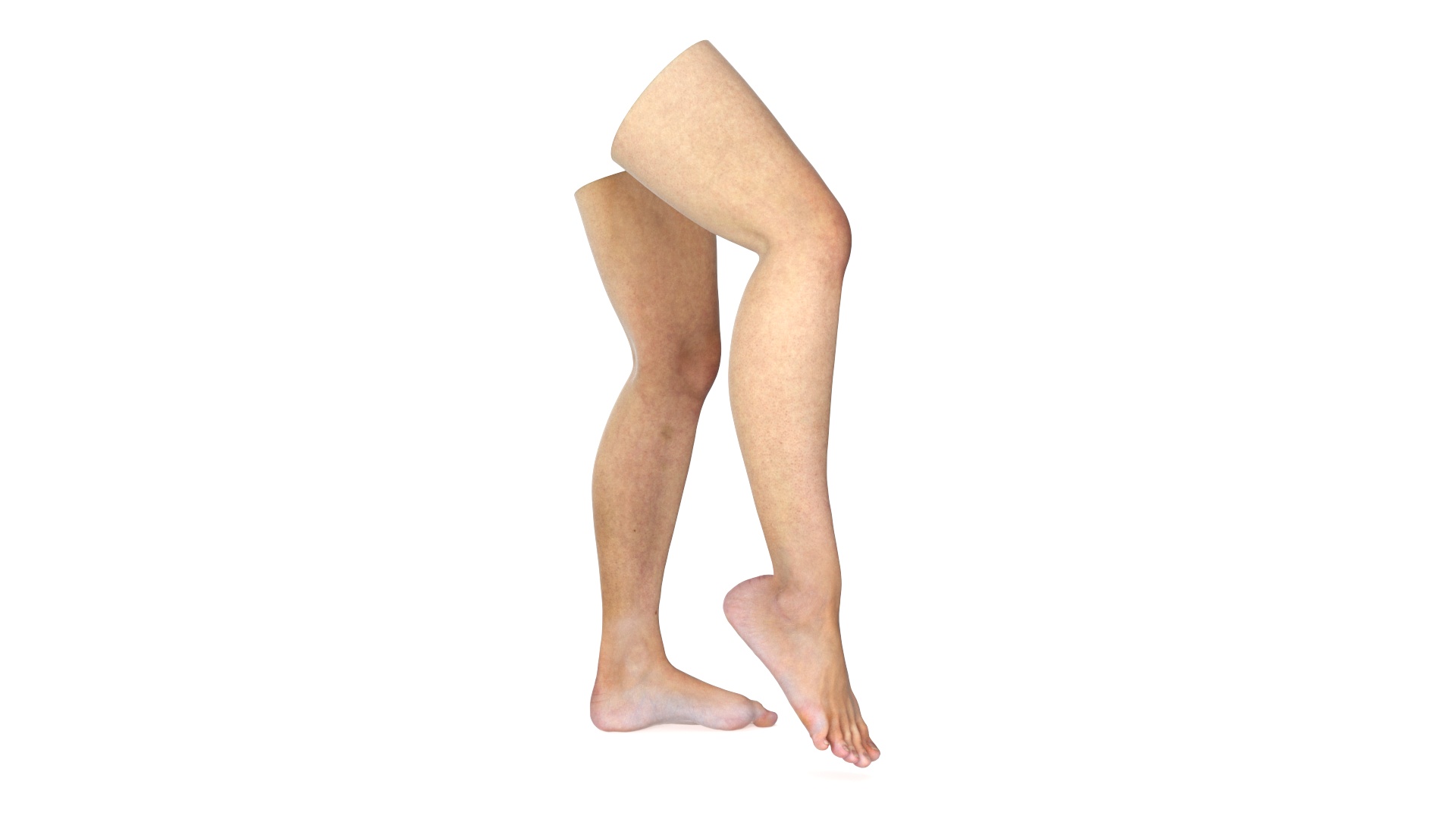 Female Legs Rigged for Cinema 4D 3D