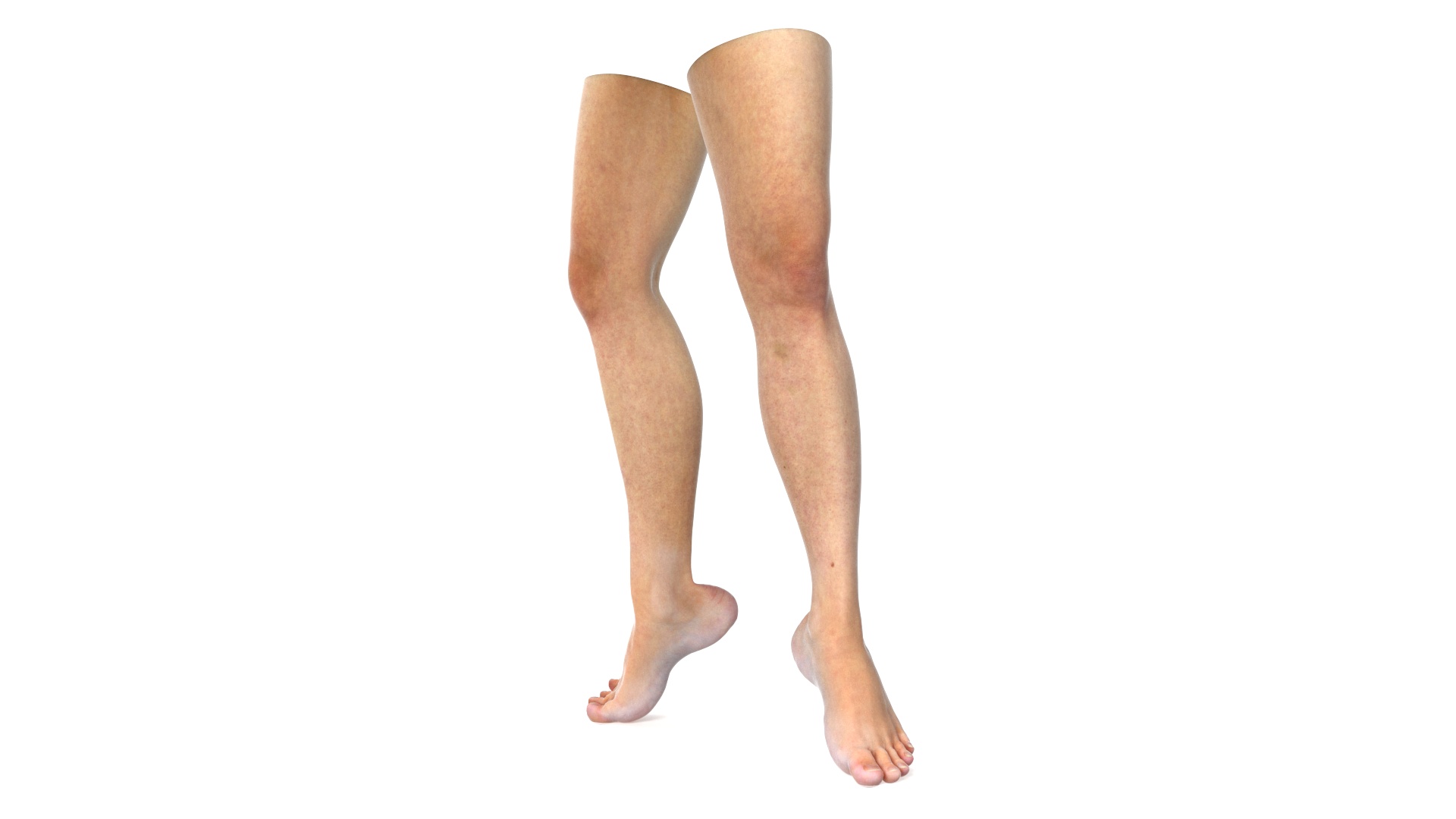 Female Legs Rigged for Cinema 4D 3D