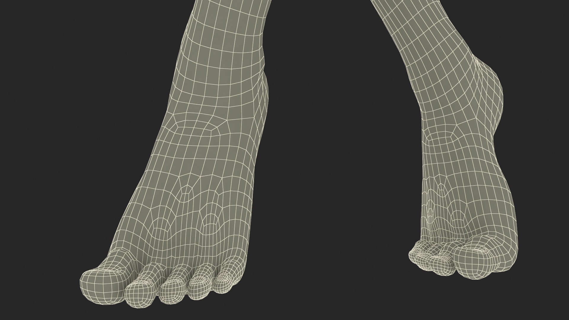 Female Legs Rigged for Cinema 4D 3D