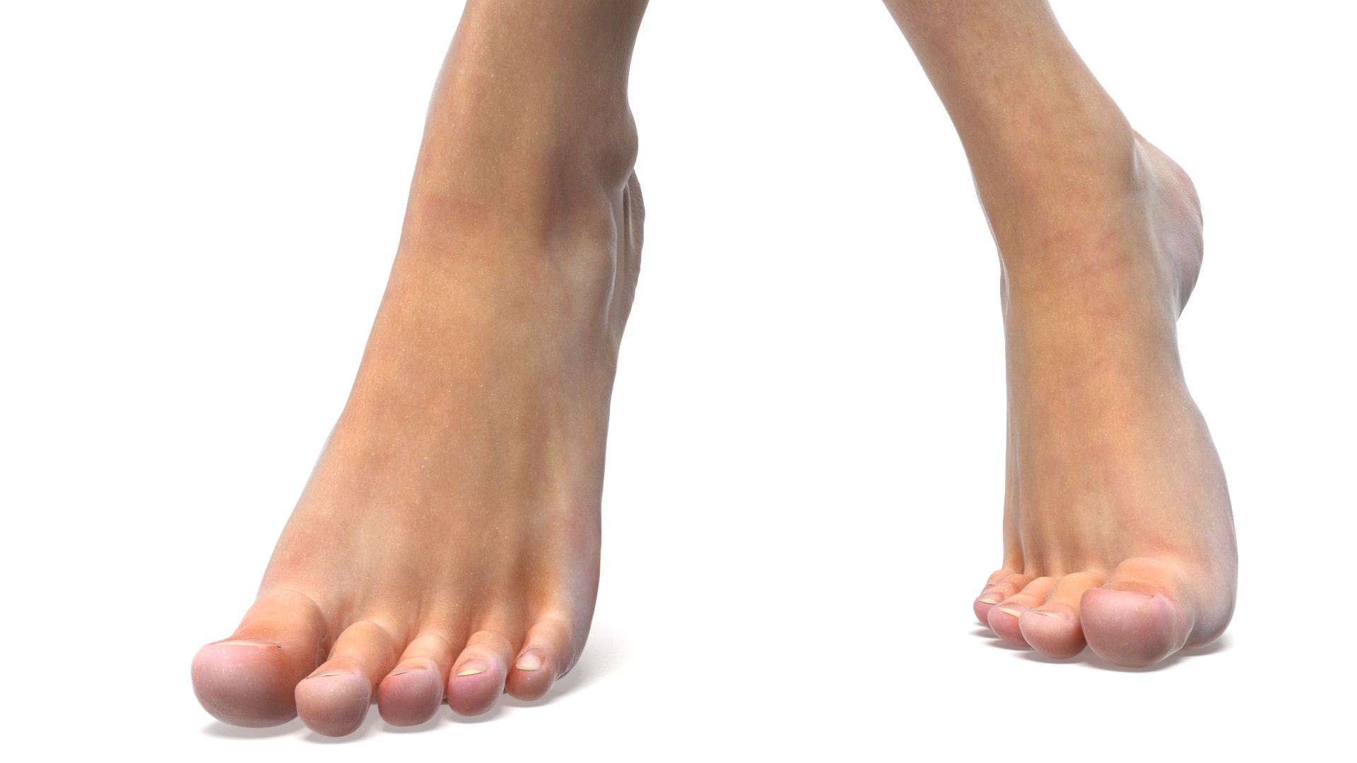 Female Legs Rigged for Cinema 4D 3D