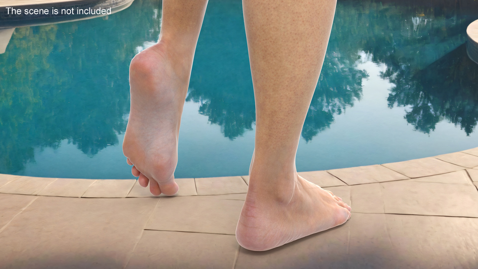 Female Legs Rigged for Cinema 4D 3D