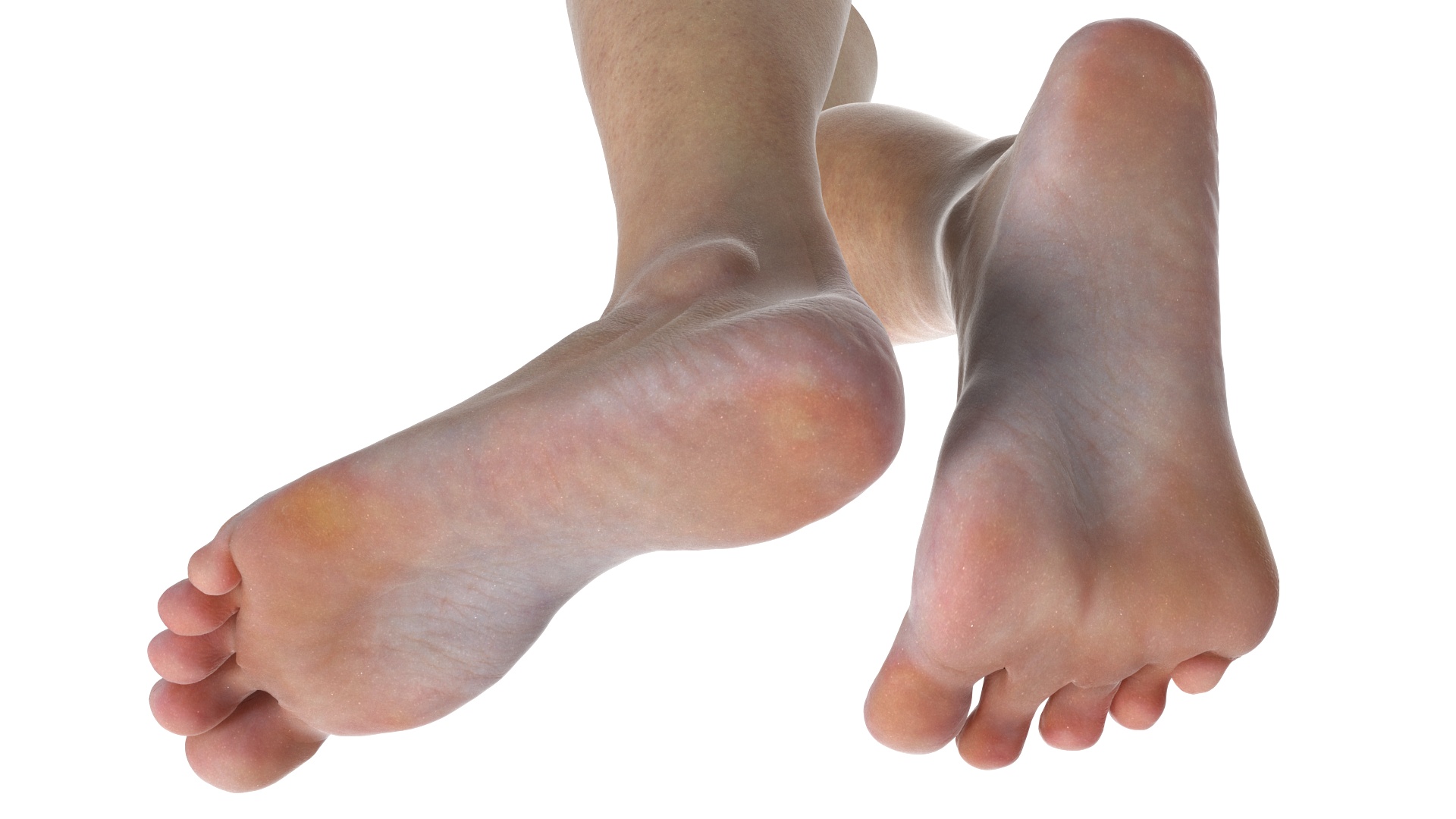 Female Legs Rigged for Cinema 4D 3D