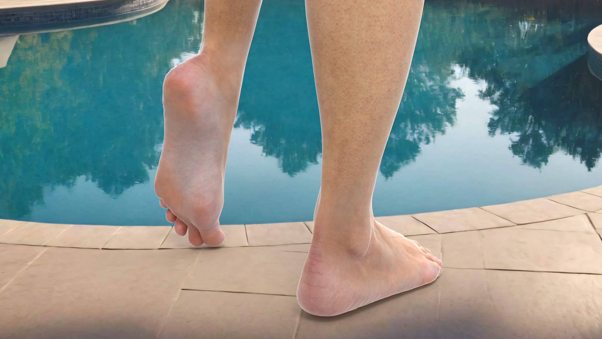 Female Legs Rigged for Cinema 4D 3D