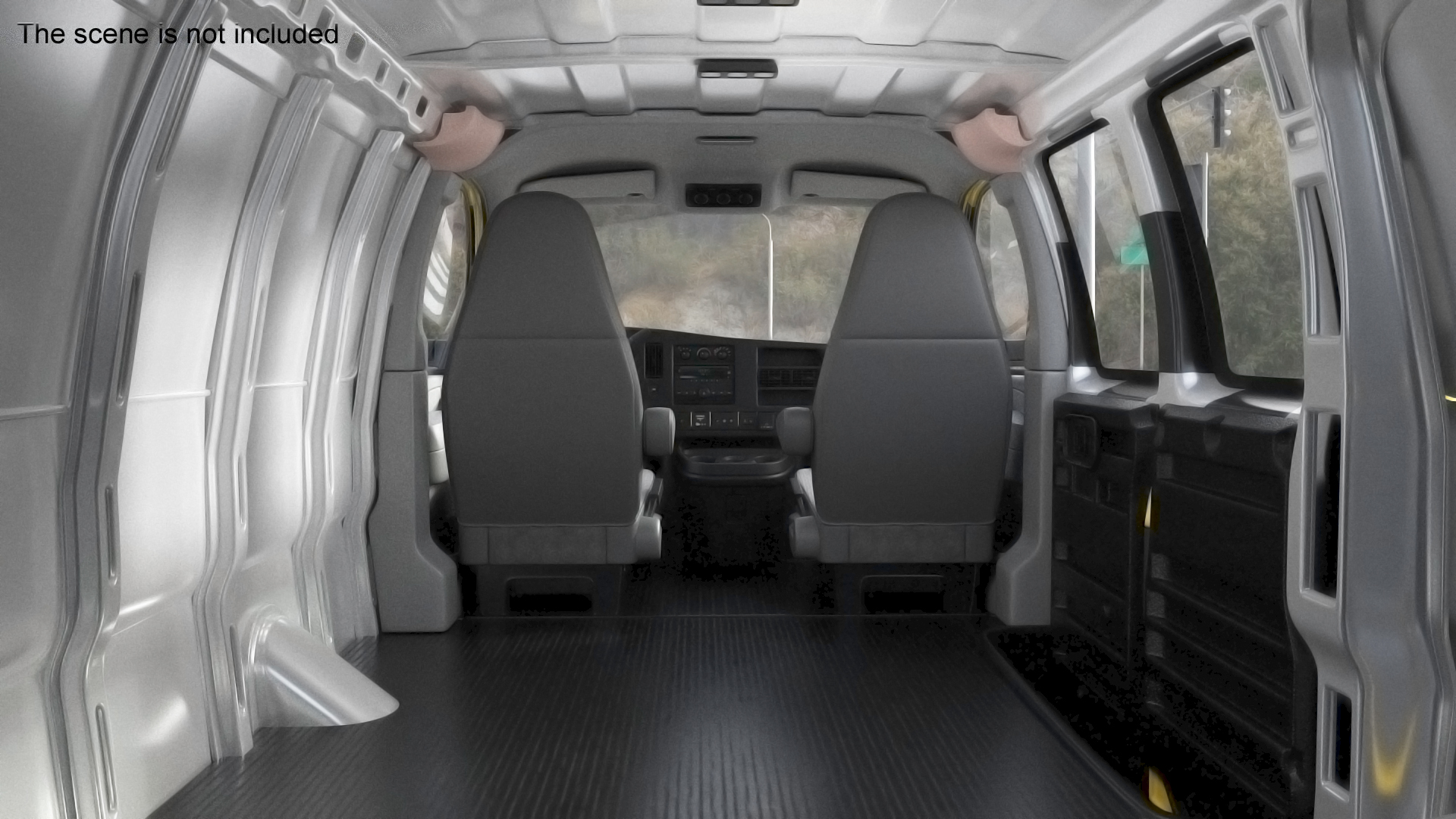 3D GMC Savana Follow Me Airport Vehicle