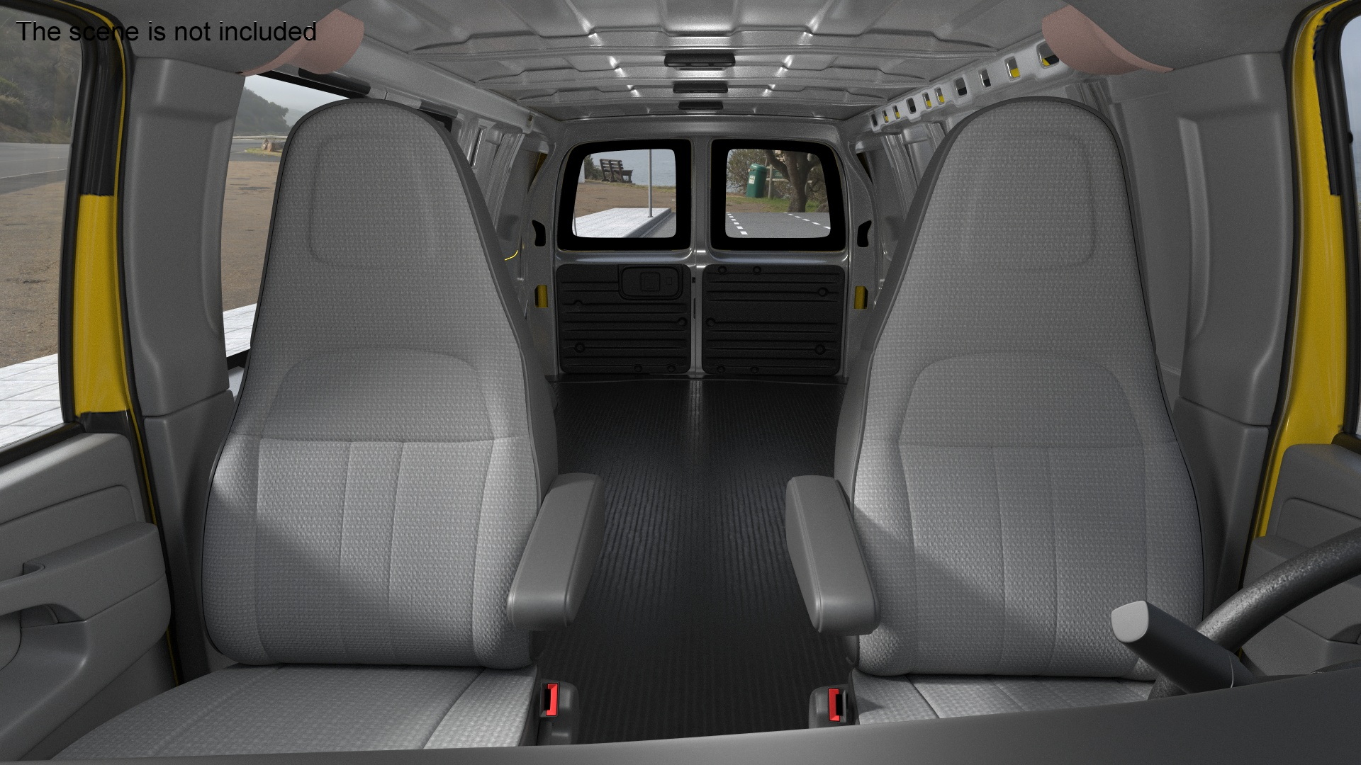 3D GMC Savana Follow Me Airport Vehicle