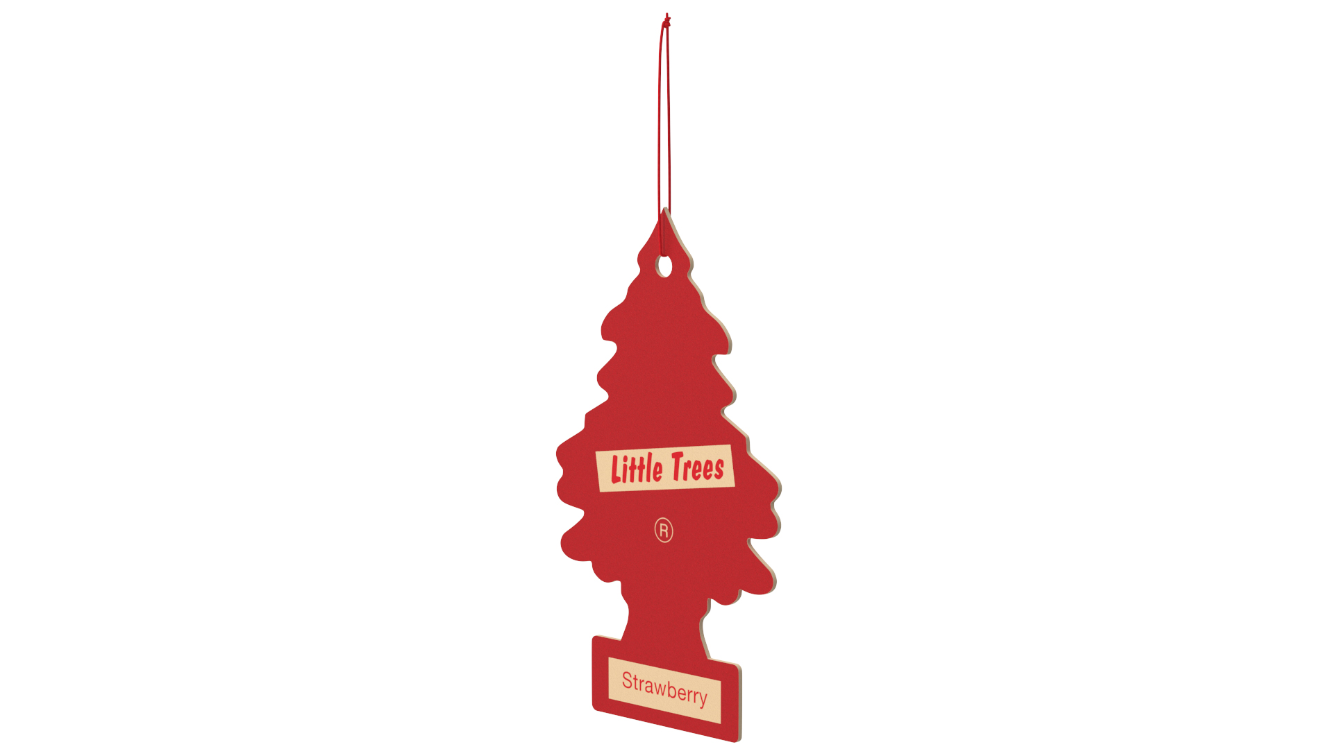 Car Freshener Little Trees Strawberry Fragrance 3D