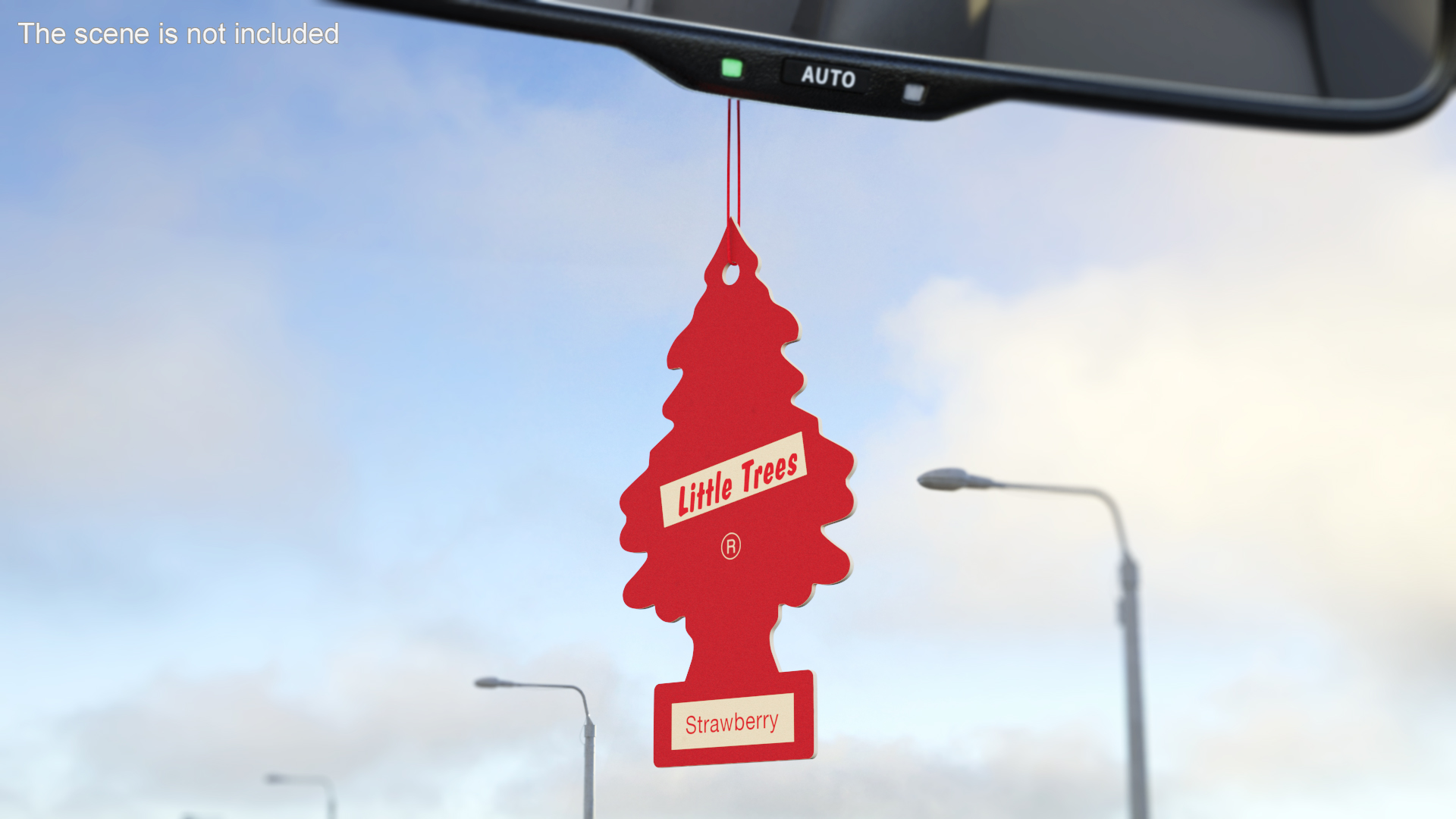Car Freshener Little Trees Strawberry Fragrance 3D