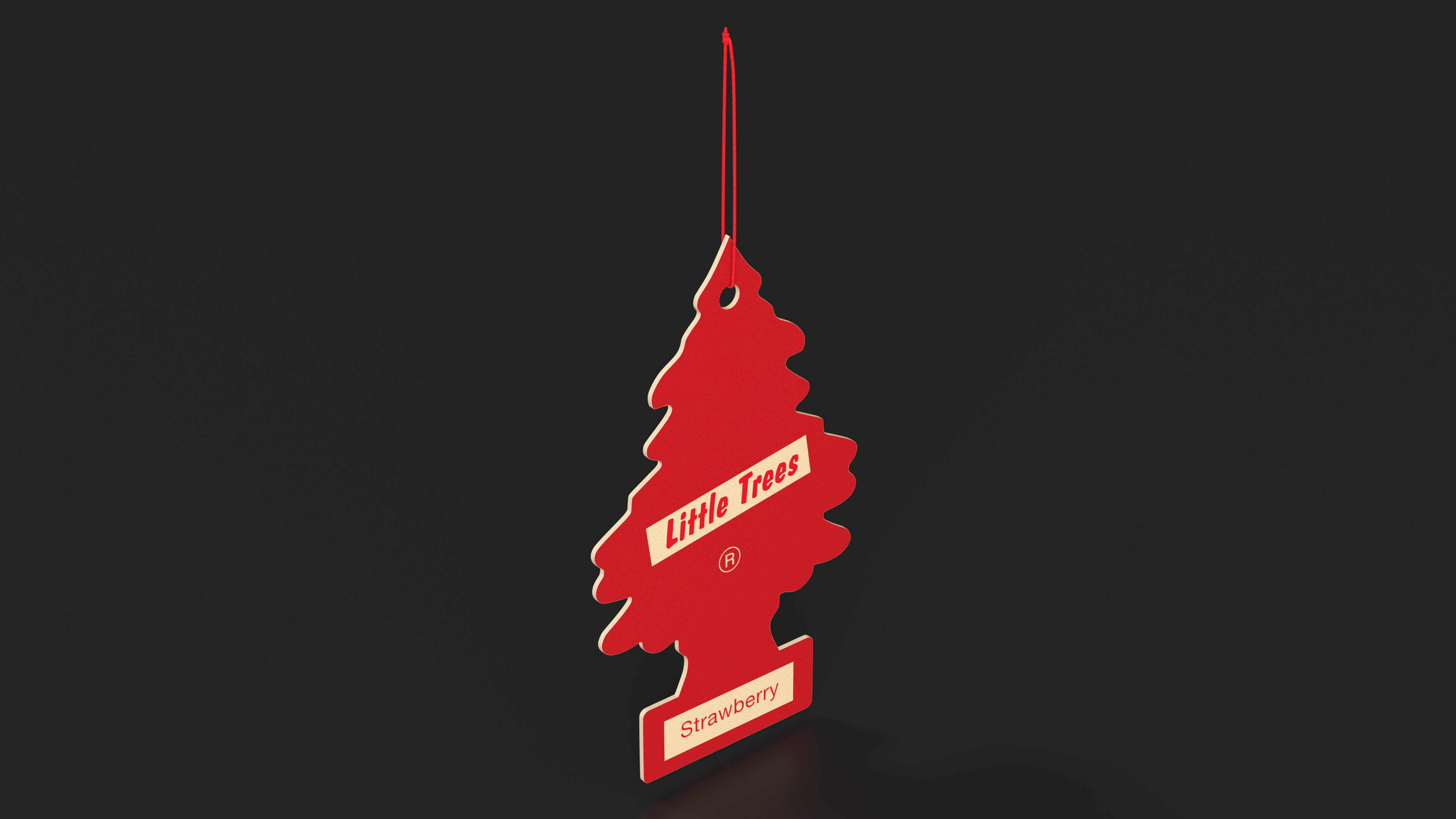 Car Freshener Little Trees Strawberry Fragrance 3D