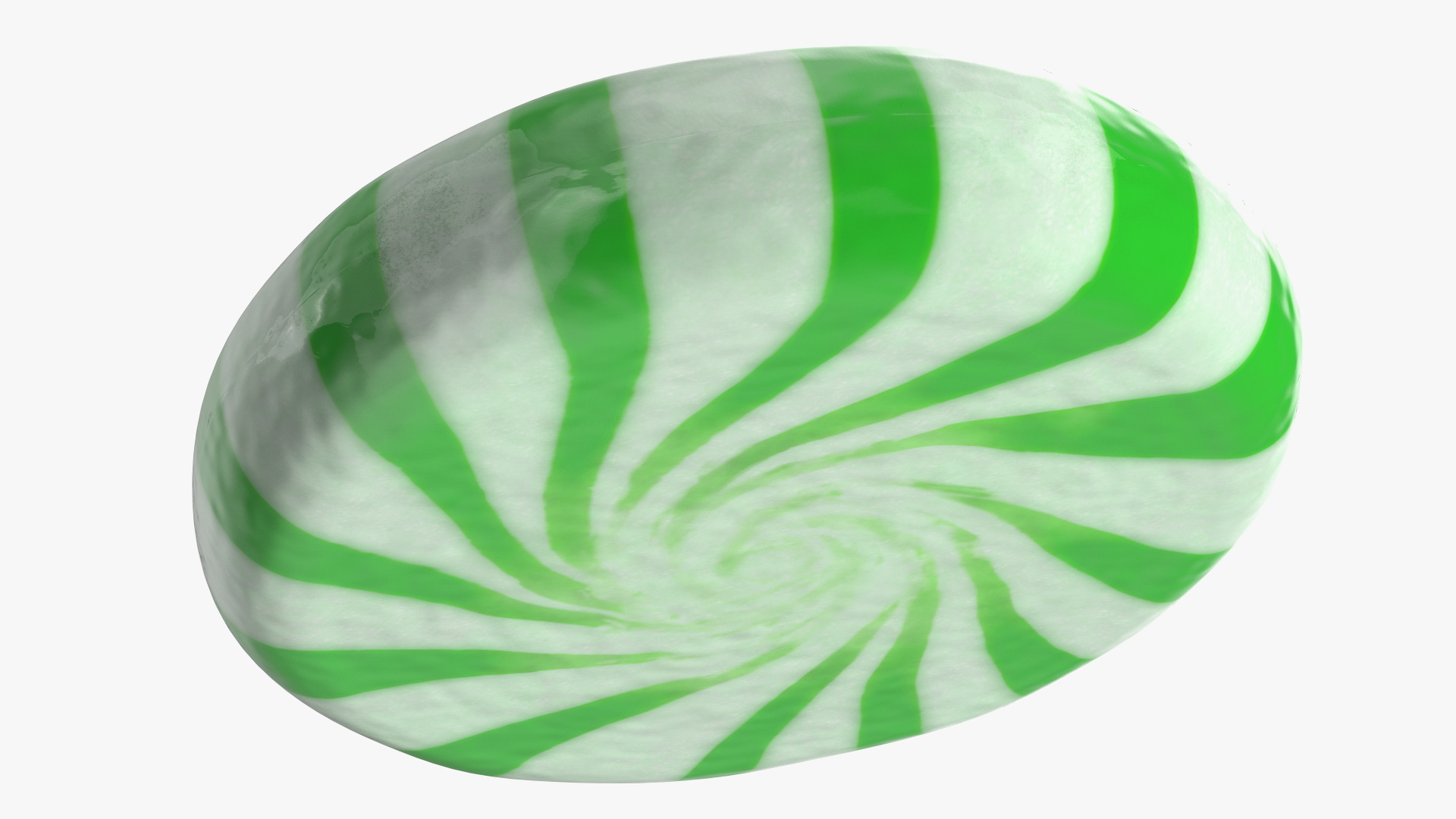 Green Round Candy 3D
