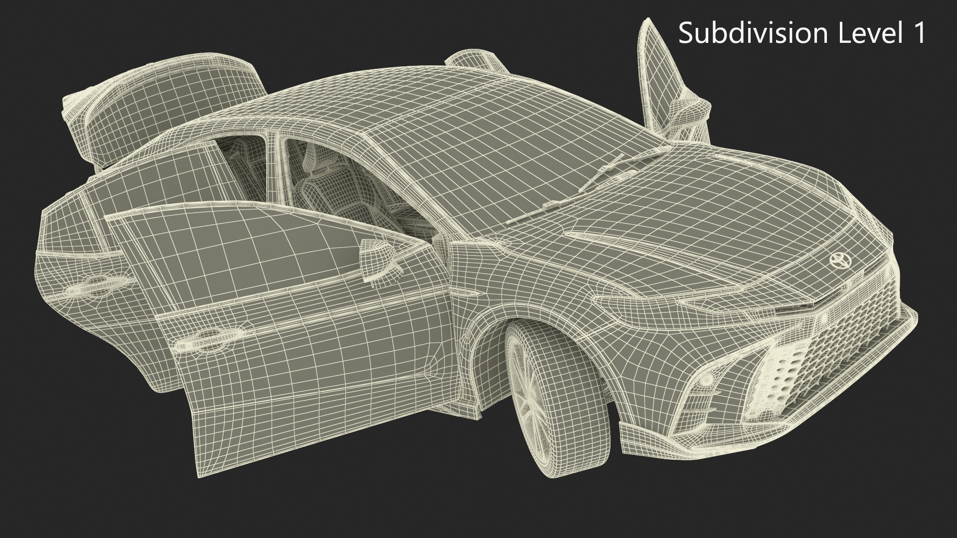 3D model 2025 Toyota Camry Silver Metallic Rigged