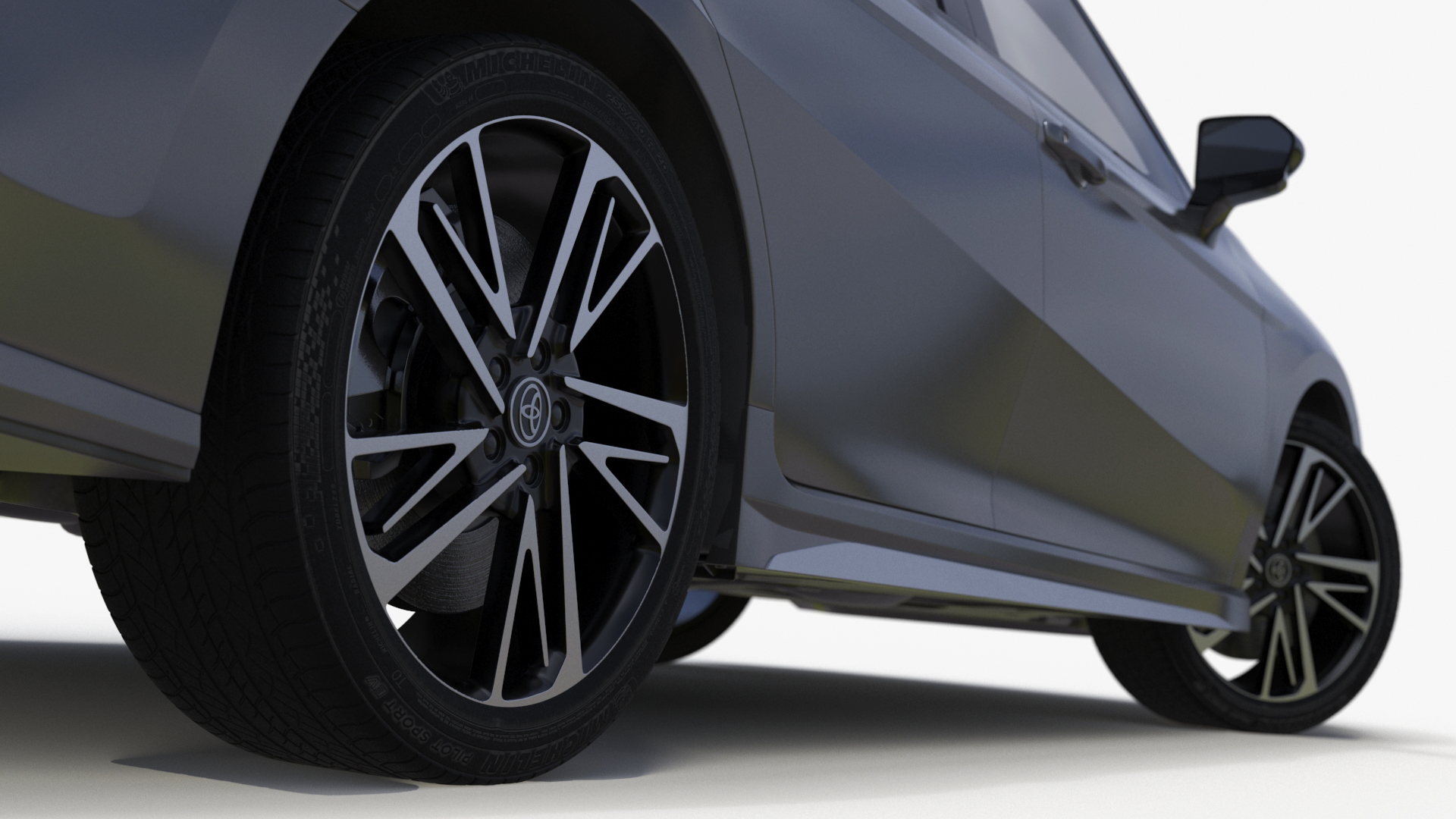 3D model 2025 Toyota Camry Silver Metallic Rigged
