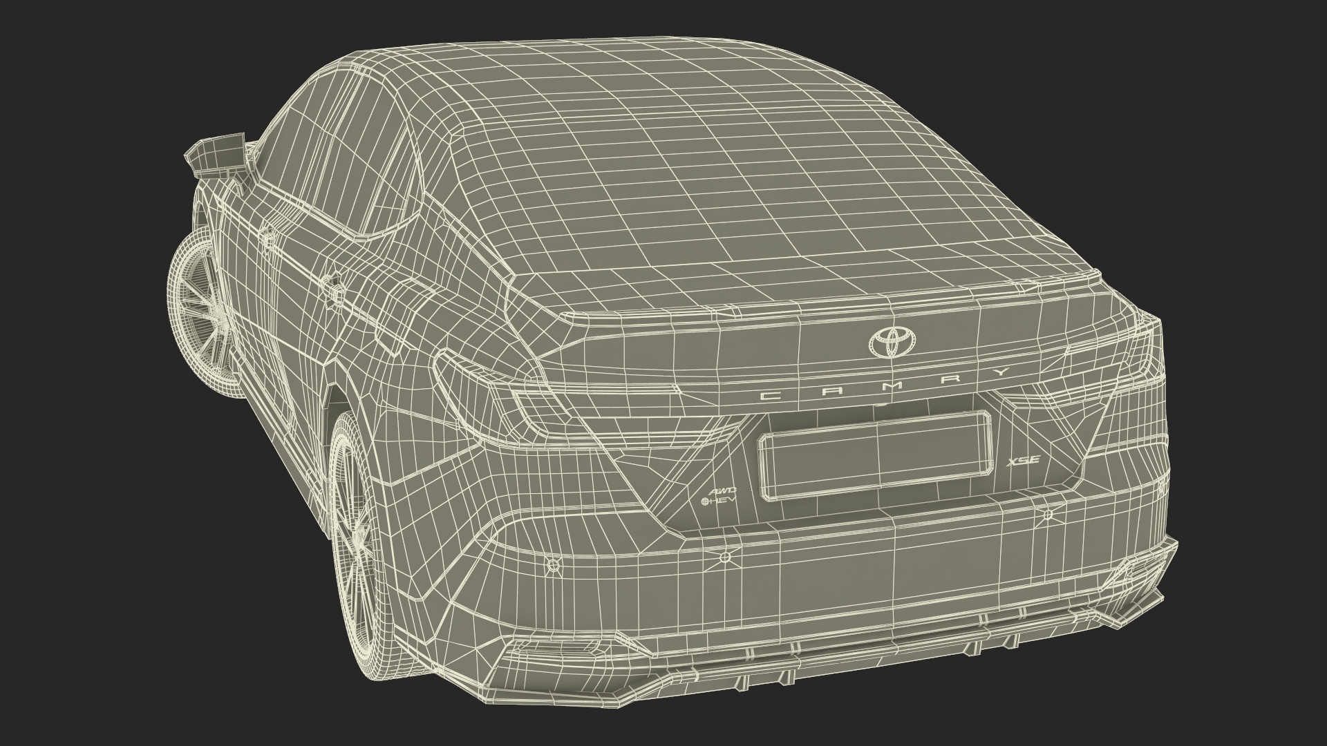 3D model 2025 Toyota Camry Silver Metallic Rigged