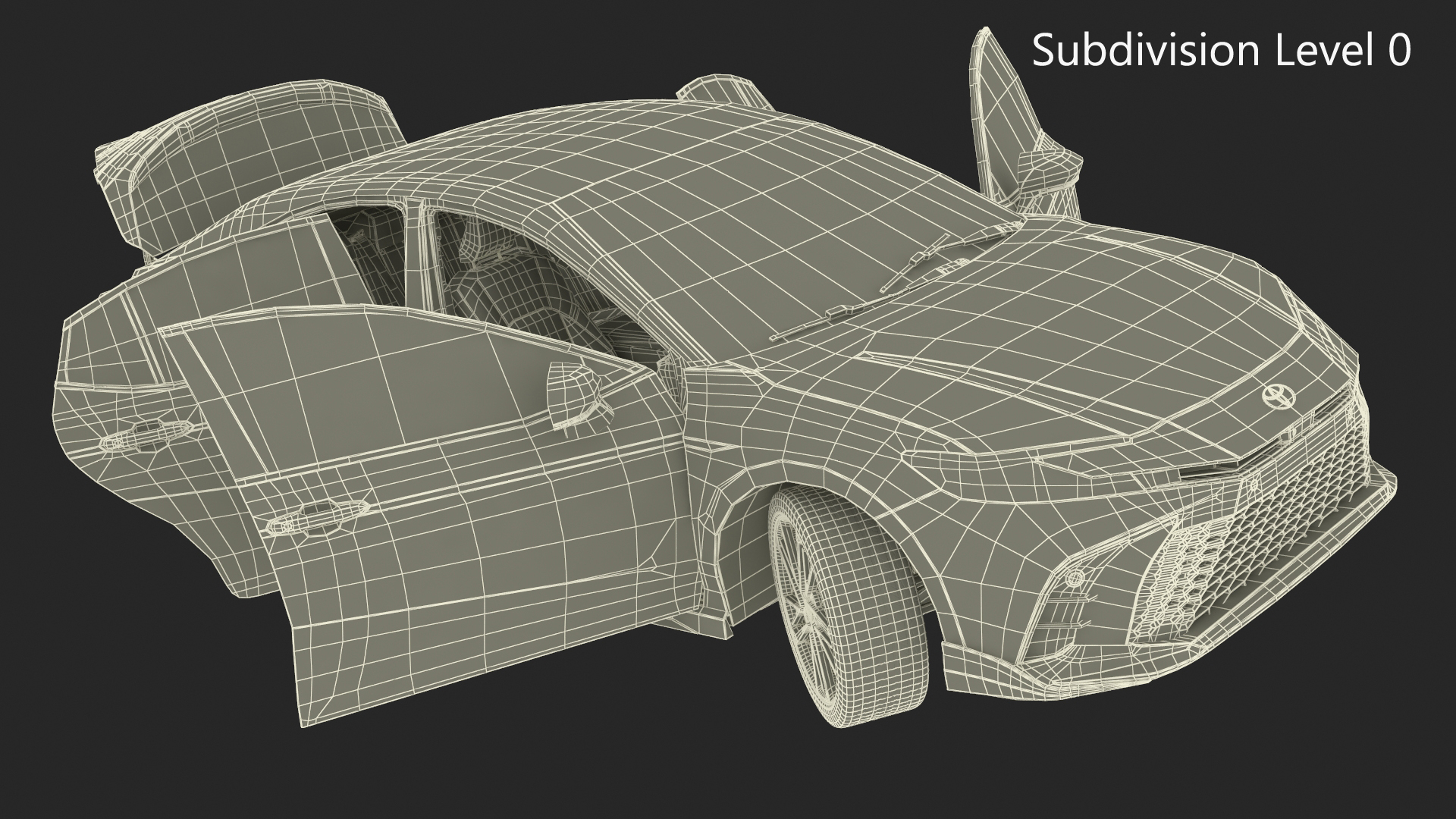 3D model 2025 Toyota Camry Silver Metallic Rigged